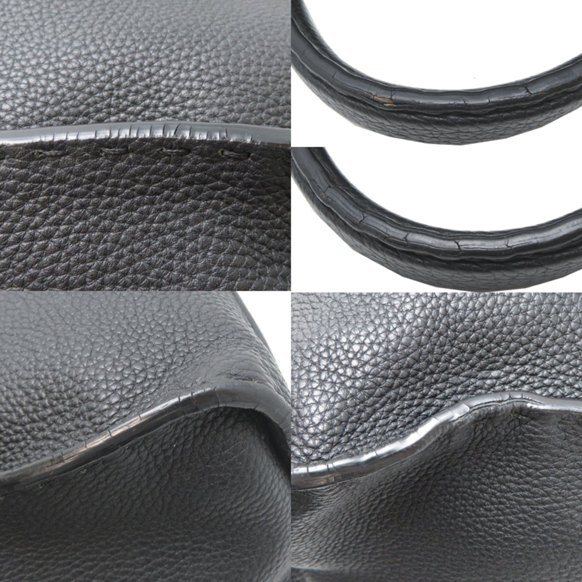 Fendi Fendi Peekaboo Fit Bugs Women's/Men's Business Bag 7VA388 Leather Black Size ONE SIZE - 10 Thumbnail