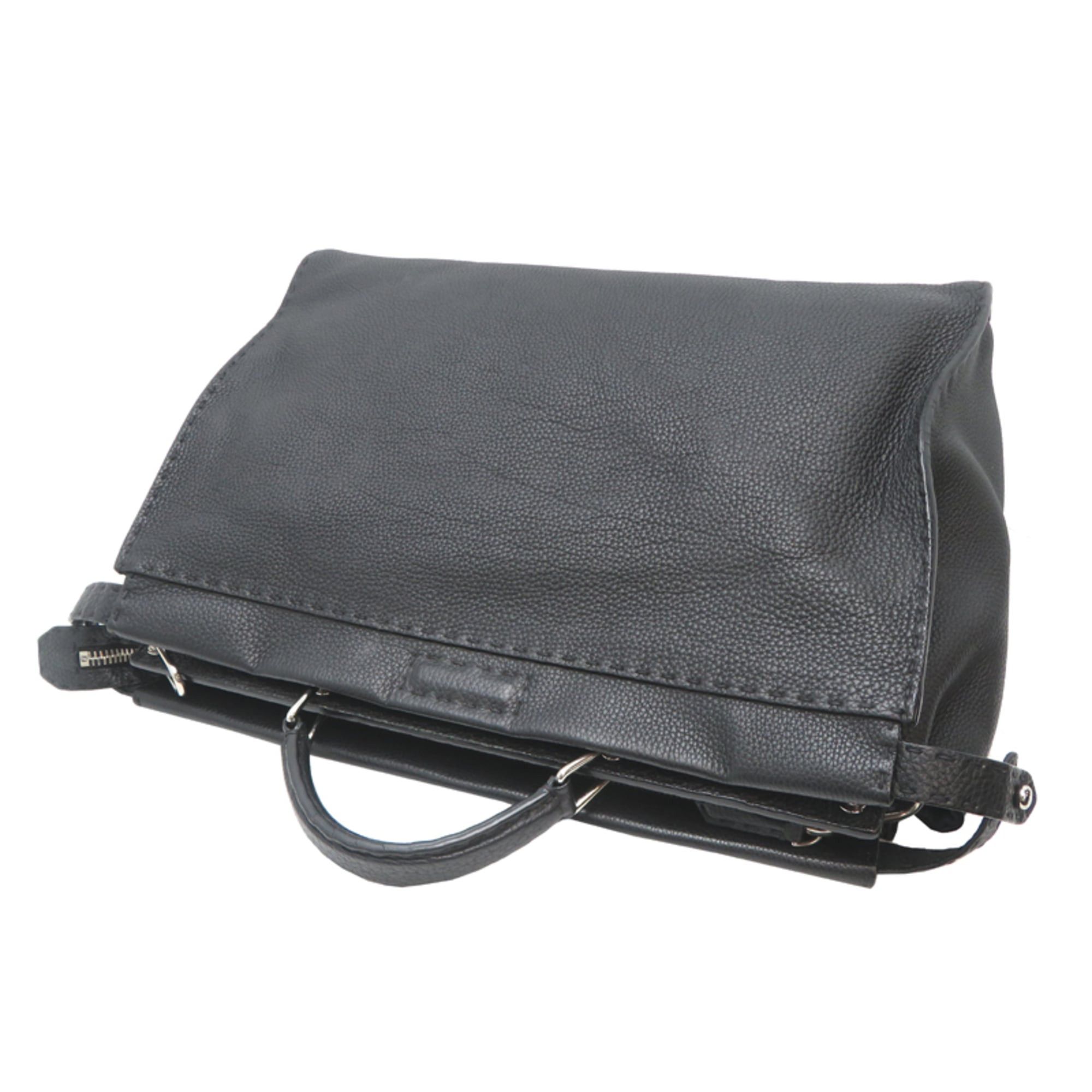 Fendi Fendi Peekaboo Fit Bugs Women's/Men's Business Bag 7VA388 Leather Black Size ONE SIZE - 4 Thumbnail