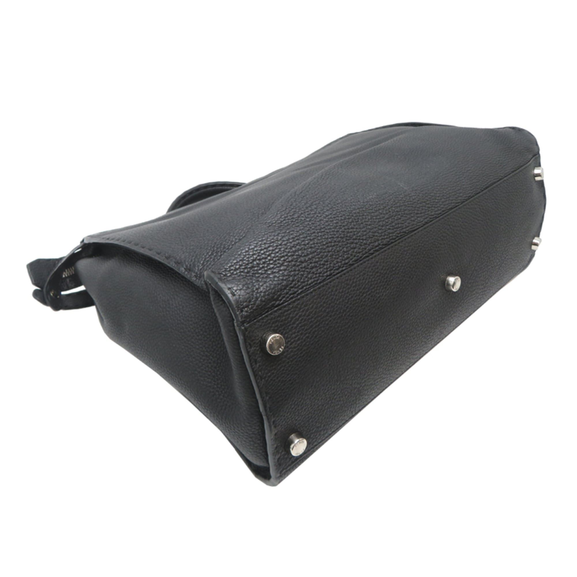 Fendi Fendi Peekaboo Fit Bugs Women's/Men's Business Bag 7VA388 Leather Black Size ONE SIZE - 3 Thumbnail