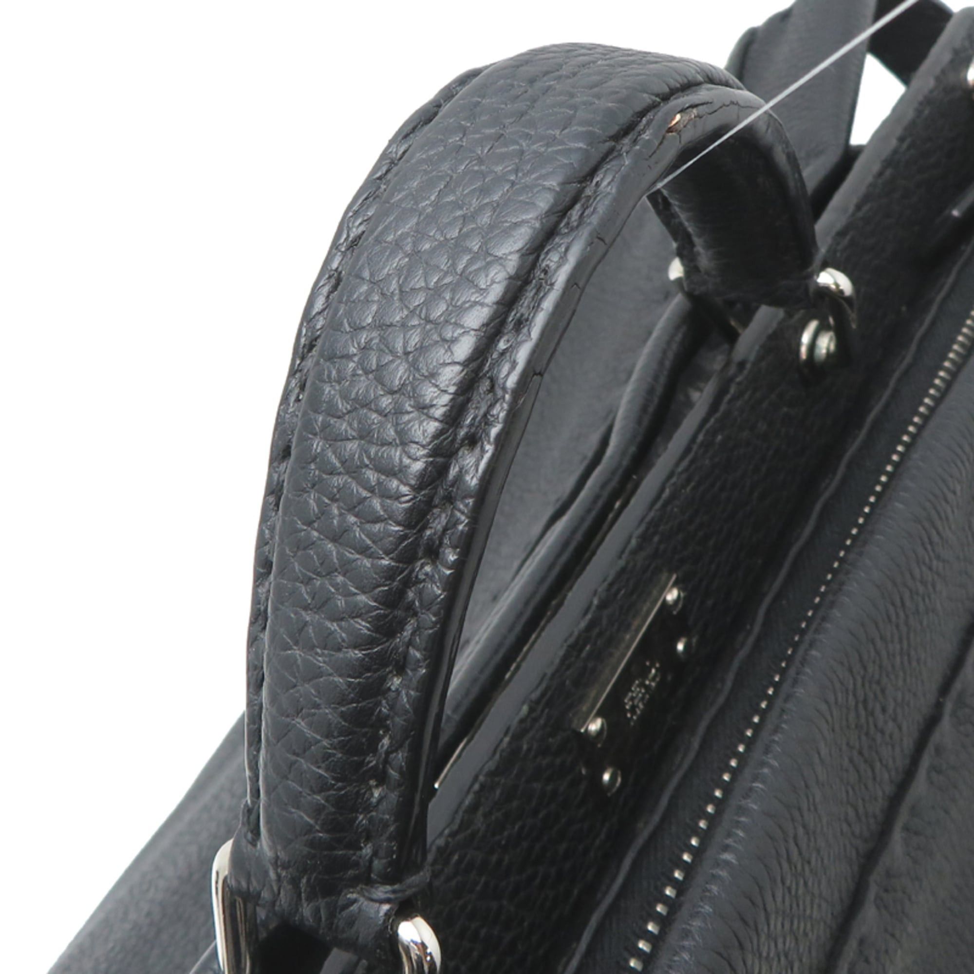 Fendi Fendi Peekaboo Fit Bugs Women's/Men's Business Bag 7VA388 Leather Black Size ONE SIZE - 5 Thumbnail