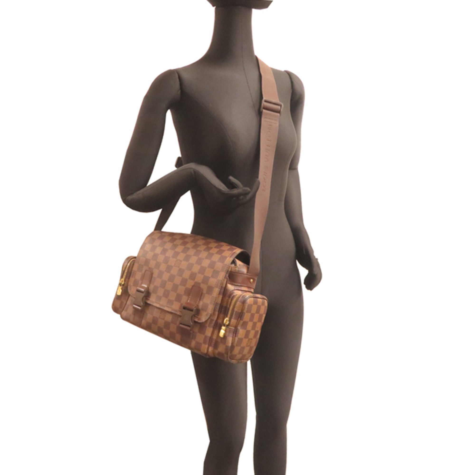 Louis Vuitton Louis Vuitton Reporter Melville Women's/Men's Shoulder Bag N51126 Damier Brown Size ONE SIZE - 8 Thumbnail