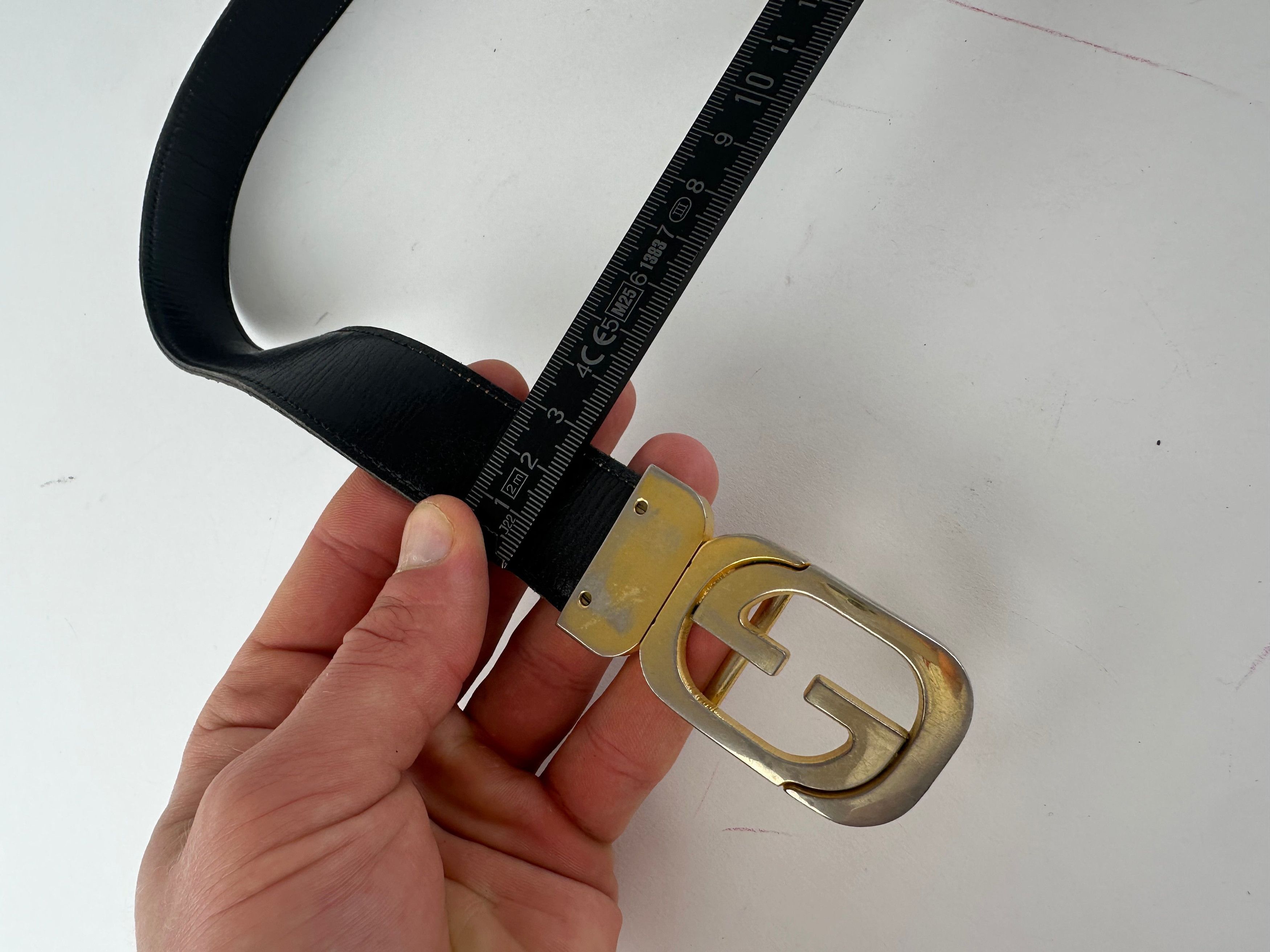 Gucci Vintage GG Reversible Leather Belt Black Brown Size ONE SIZE - 8 Thumbnail