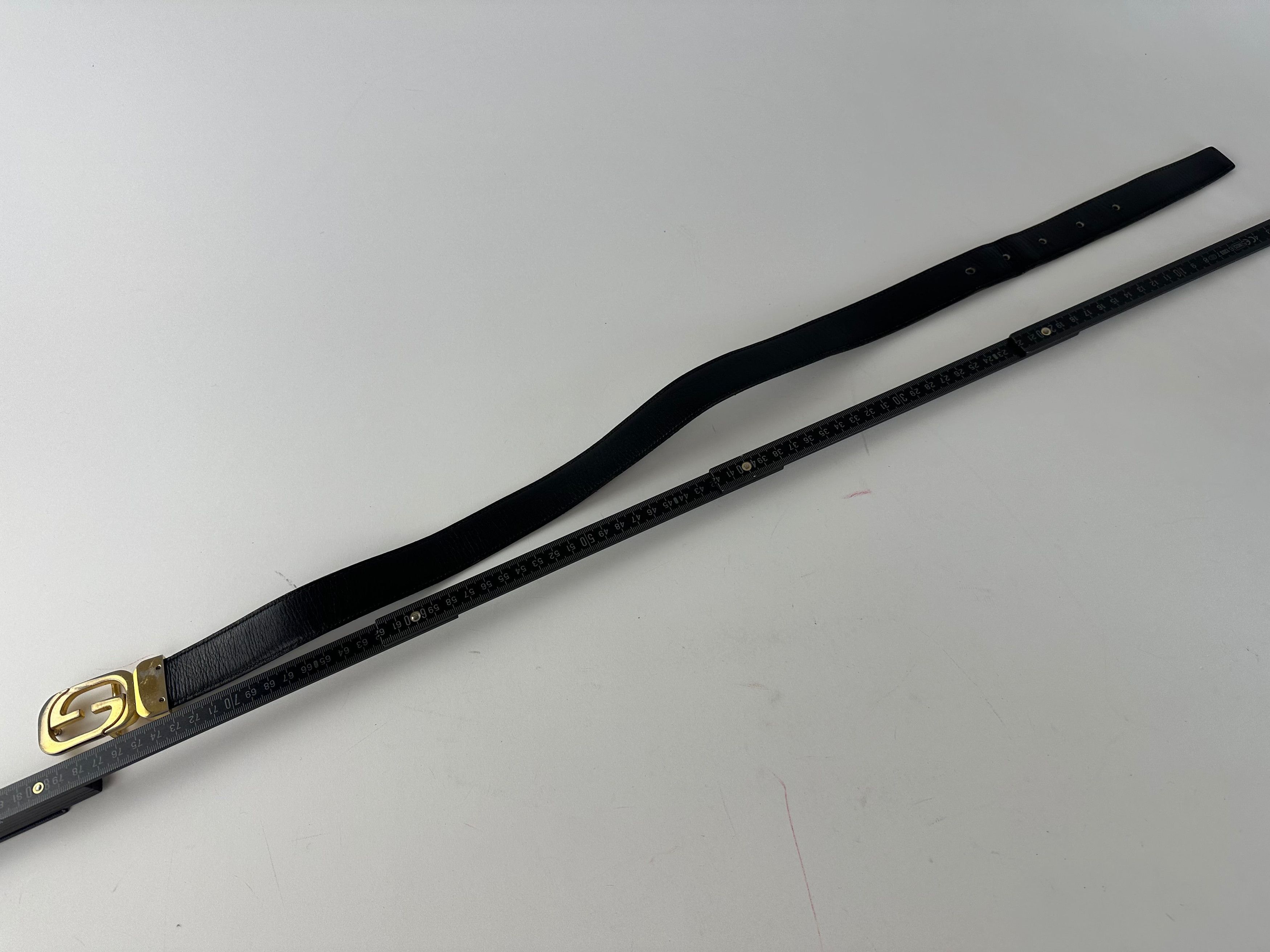 Gucci Vintage GG Reversible Leather Belt Black Brown Size ONE SIZE - 7 Thumbnail