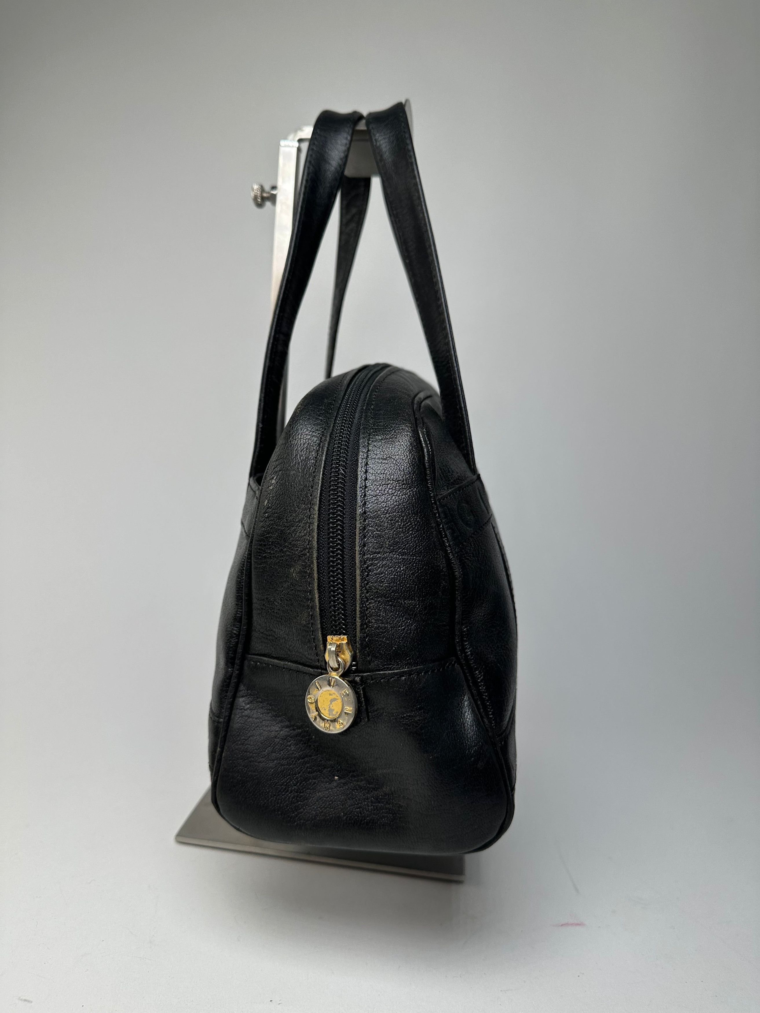 Givenchy Vintage 4G Embossed Leather Bowler Handbag Black Size ONE SIZE - 6 Thumbnail
