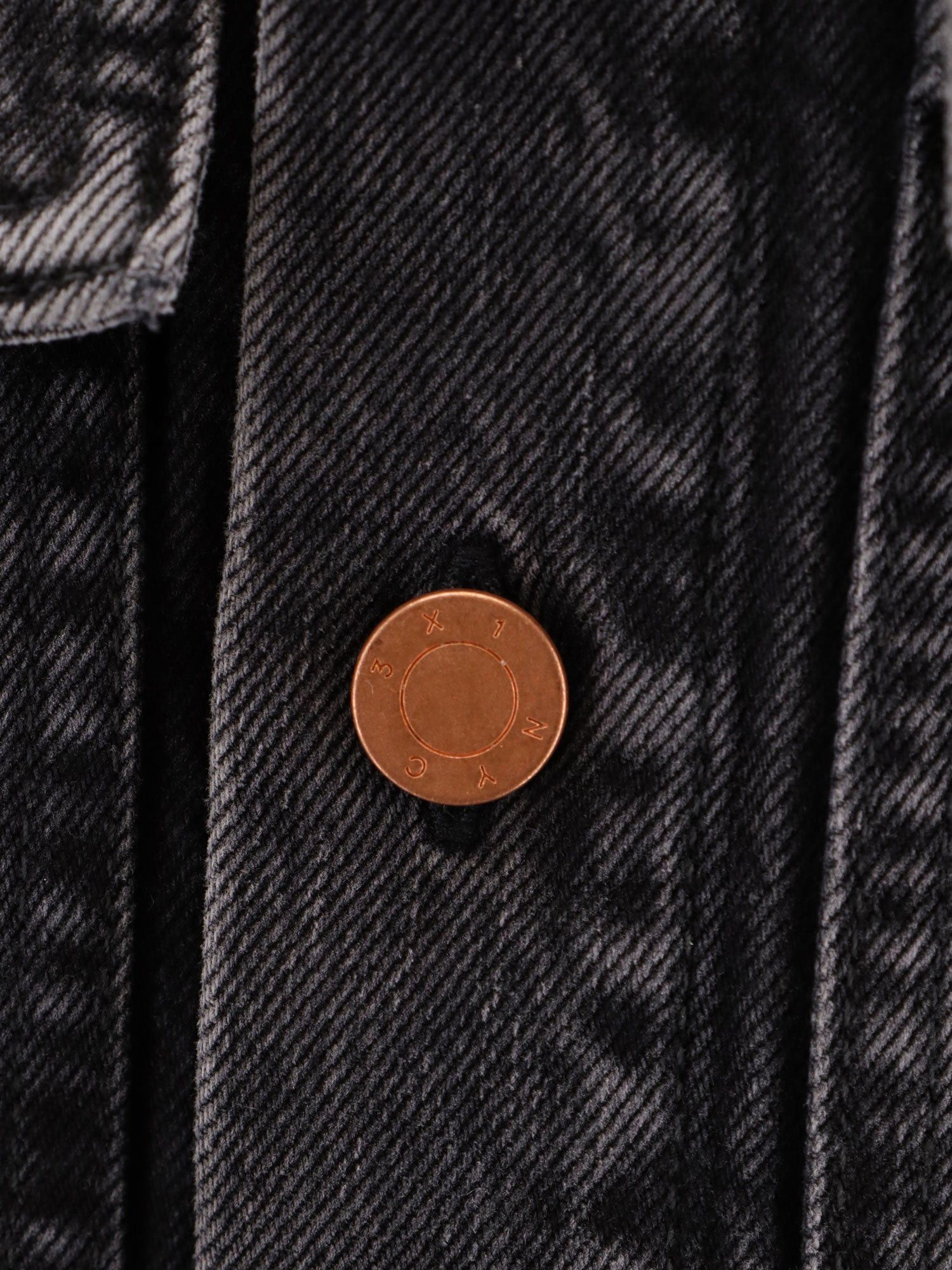 3x1 Black Denim Oversize Shirt Size S / US 4 / IT 40 - 3 Thumbnail