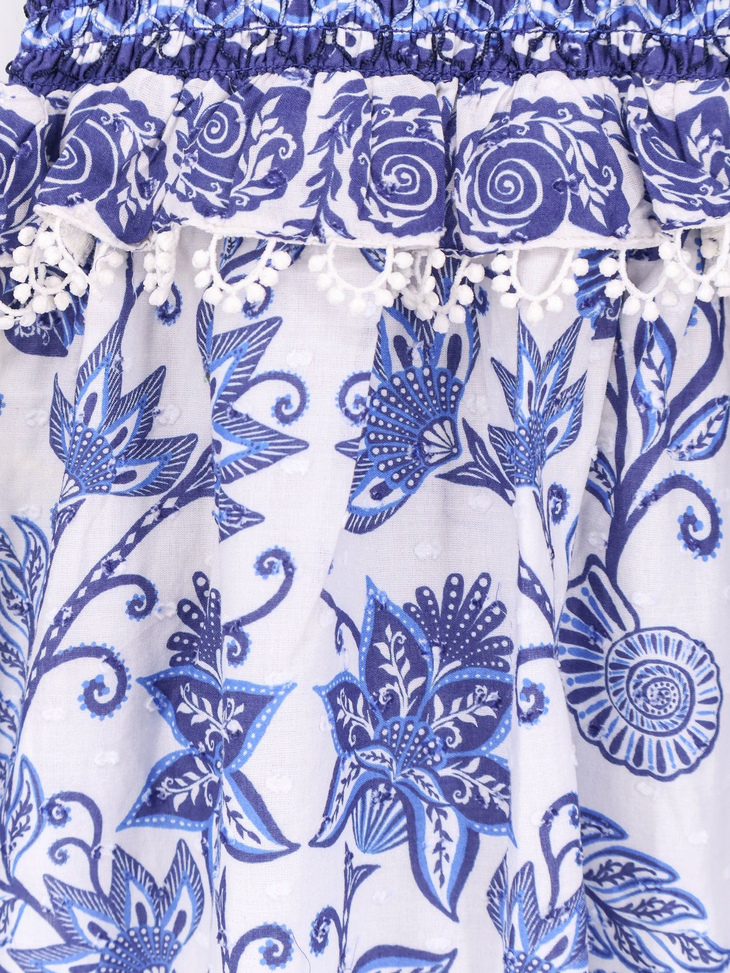 Farm Rio Shell Garden Cotton Long Dress Size L / US 10 / IT 46 - 3 Thumbnail