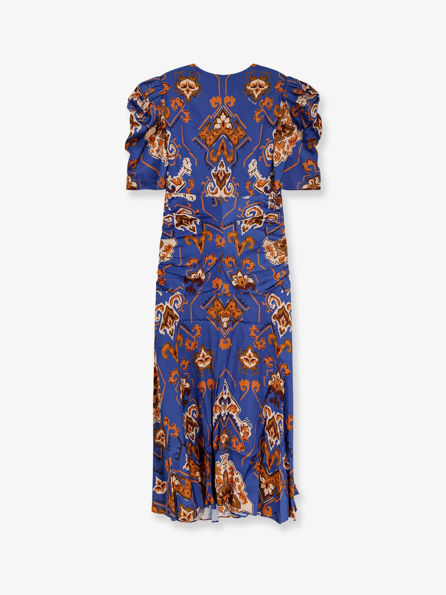 Farm Rio Ornament Floral Viscose Midi Dress Size S / US 4 / IT 40 - 3 Thumbnail