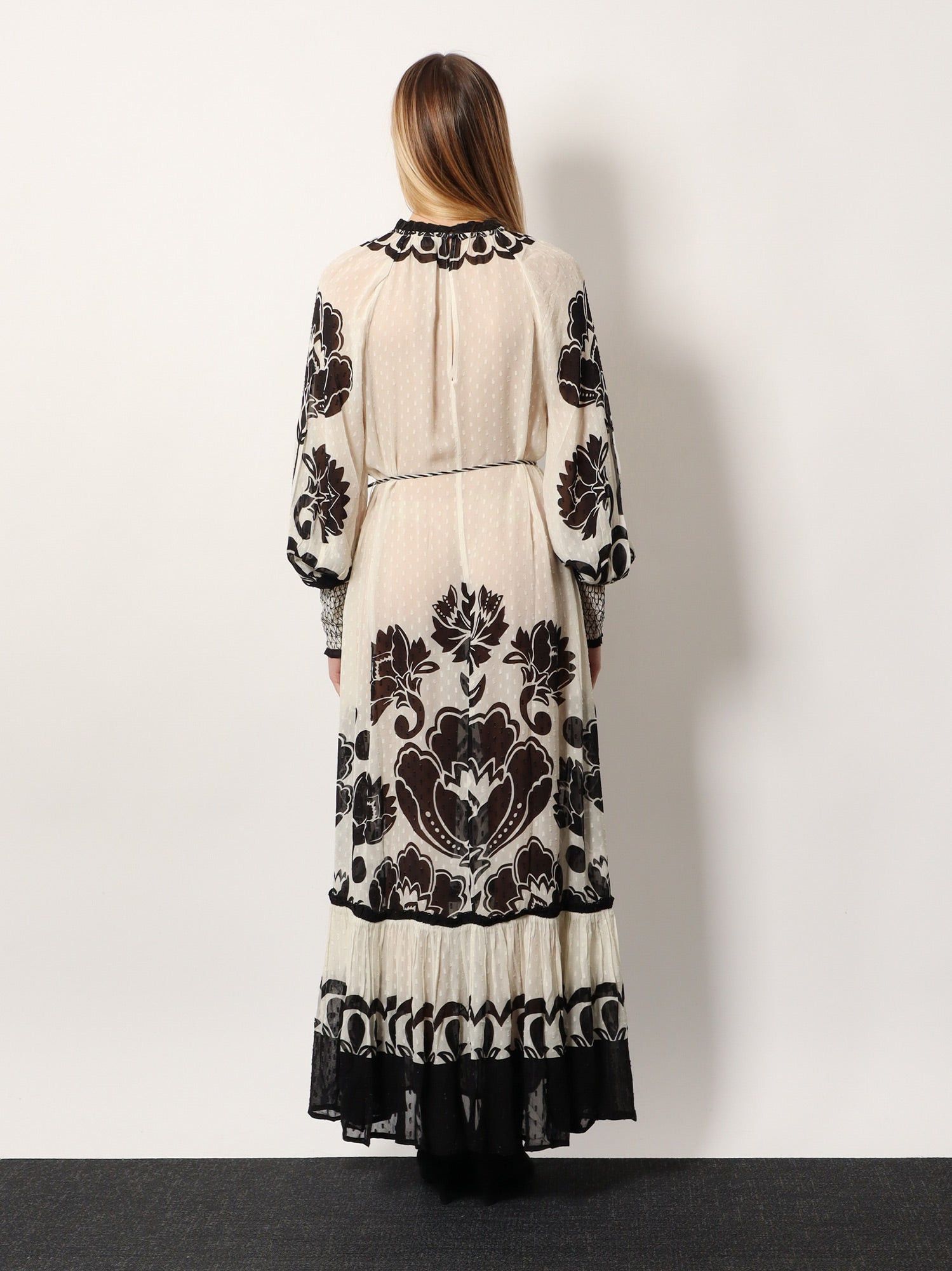 Farm Rio Viscose Dress With Floral Arabesque Motif Size XXS / US 00 / IT 34 - 5 Thumbnail