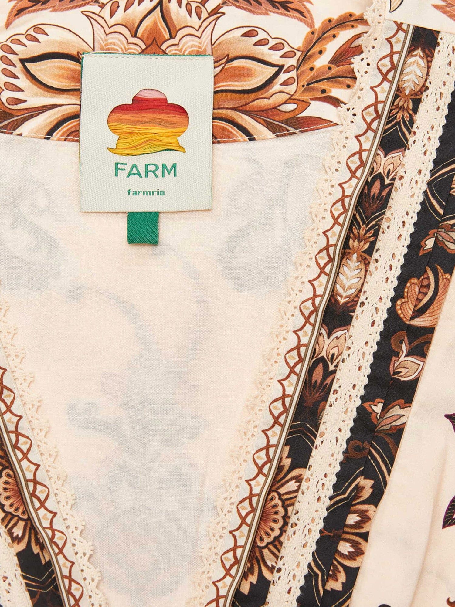 Farm Rio Majestic Organic Cotton Shirt Size L / US 10 / IT 46 - 3 Thumbnail