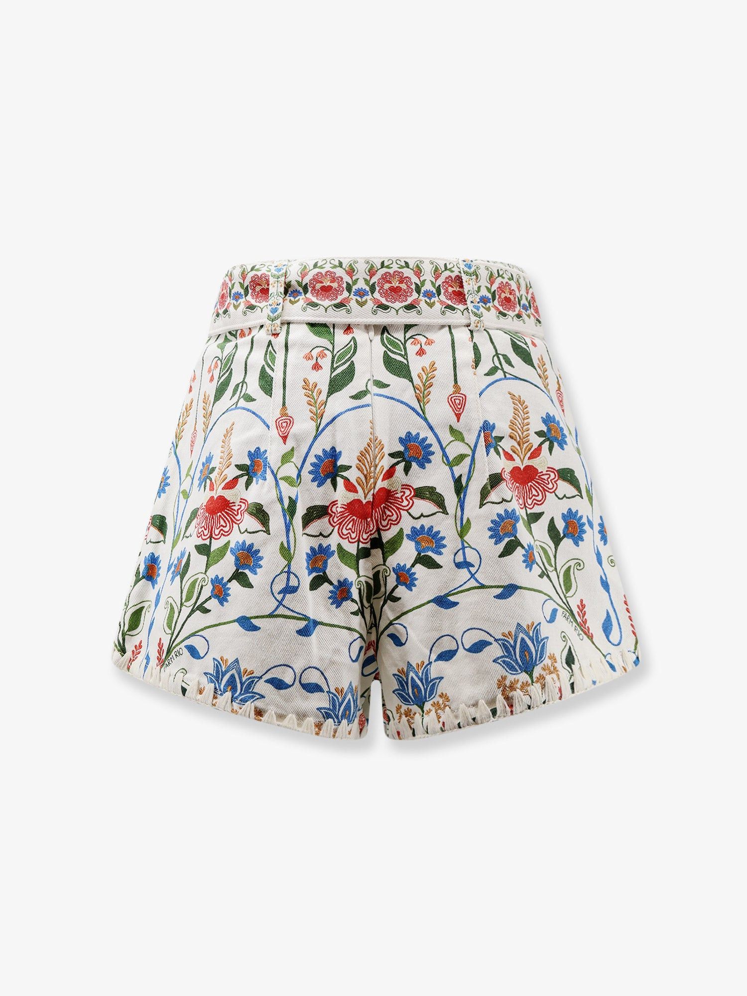 Farm Rio Fraga Multicolor Cotton Shorts Size 25" / US 0 / IT 36 - 2 Thumbnail