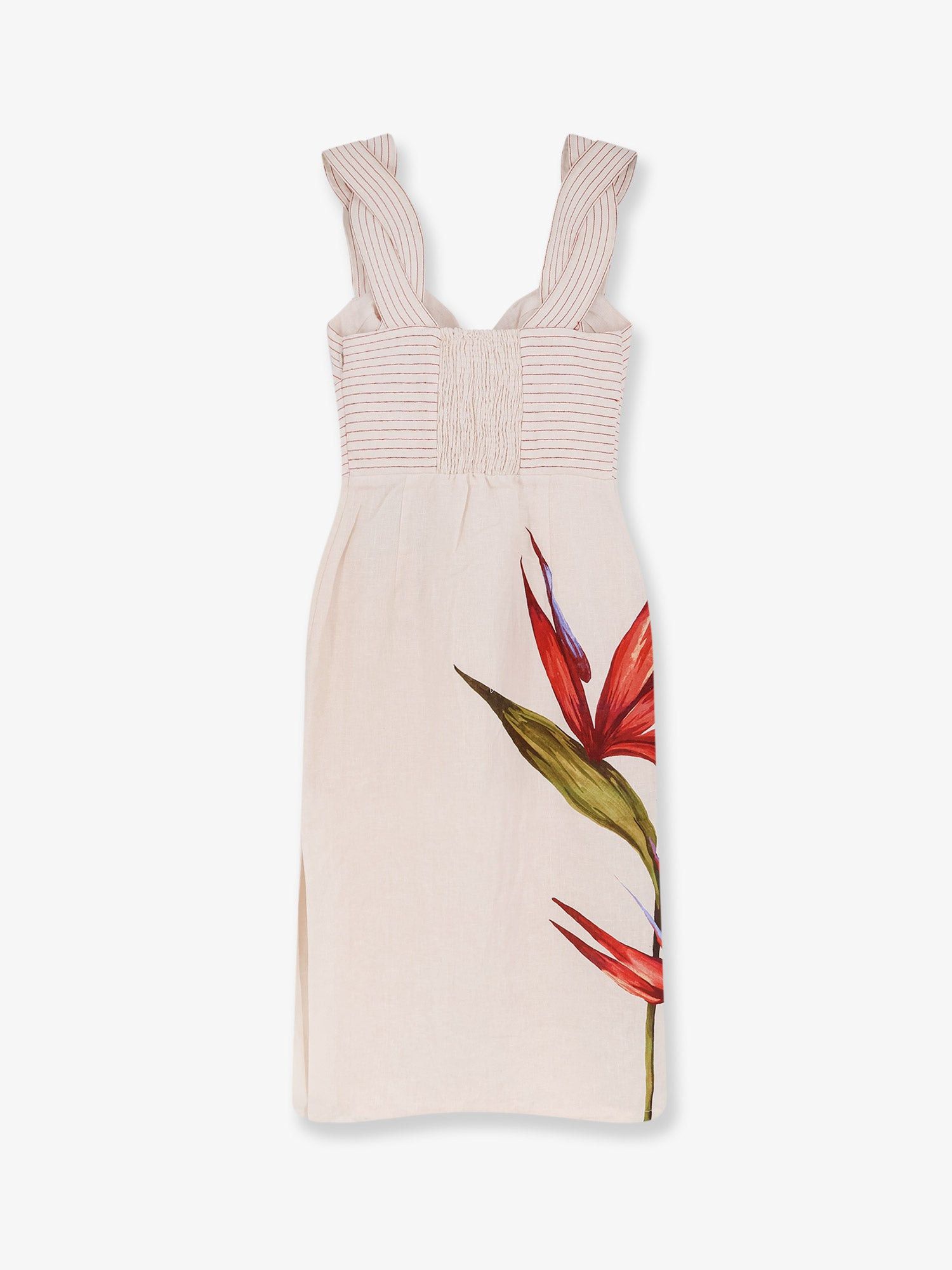 Farm Rio Strelizia Linen Dress Size L / US 10 / IT 46 - 2 Thumbnail