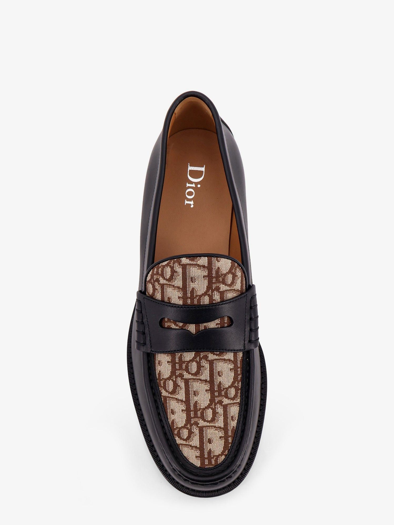 Dior Leather Loafers With Dior Oblique Detail Size US 10 / EU 43 - 5 Thumbnail