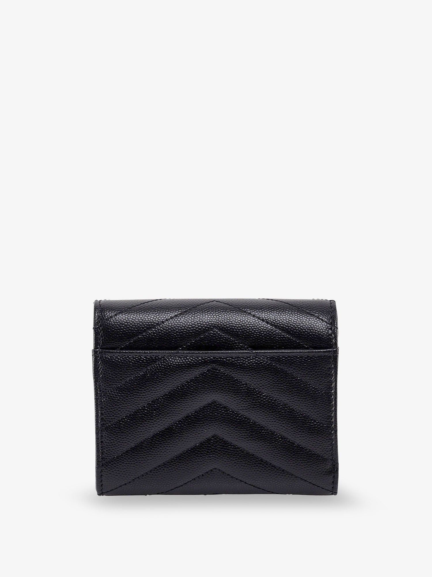 Saint Laurent Paris Leather Wallet With Cassandre Logo On The Front Size ONE SIZE - 2 Thumbnail