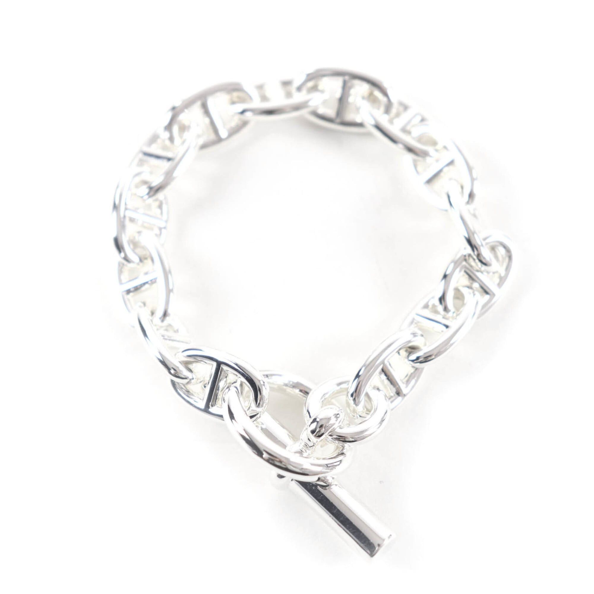 Hermes HERMES Chaine d'Ancre MM AG925 14-link bracelet, silver, made in France, 2024 model, weight 52.0g, women's. Size ONE SIZE - 2 Thumbnail