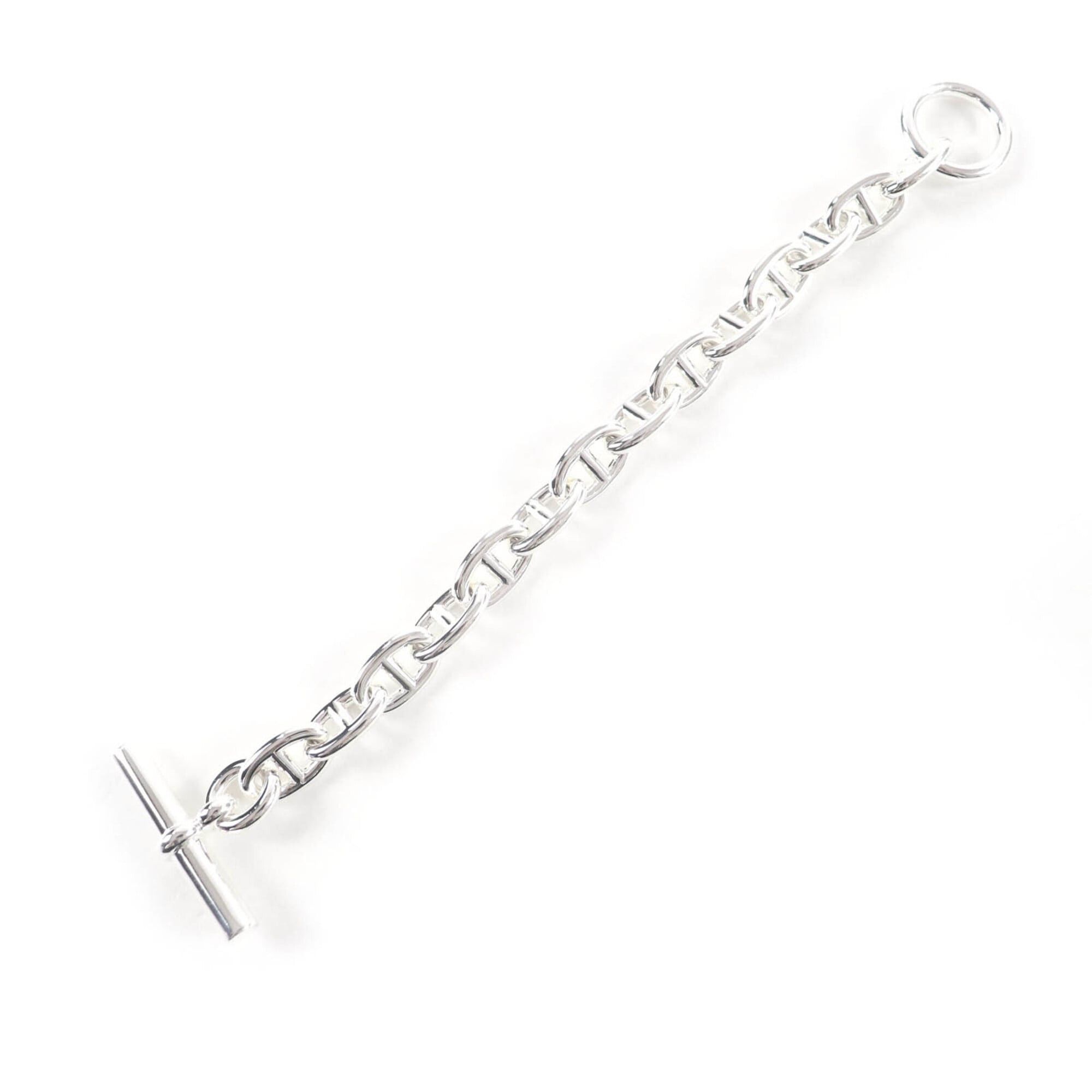 Hermes HERMES Chaine d'Ancre MM AG925 14-link bracelet, silver, made in France, 2024 model, weight 52.0g, women's. Size ONE SIZE - 3 Thumbnail