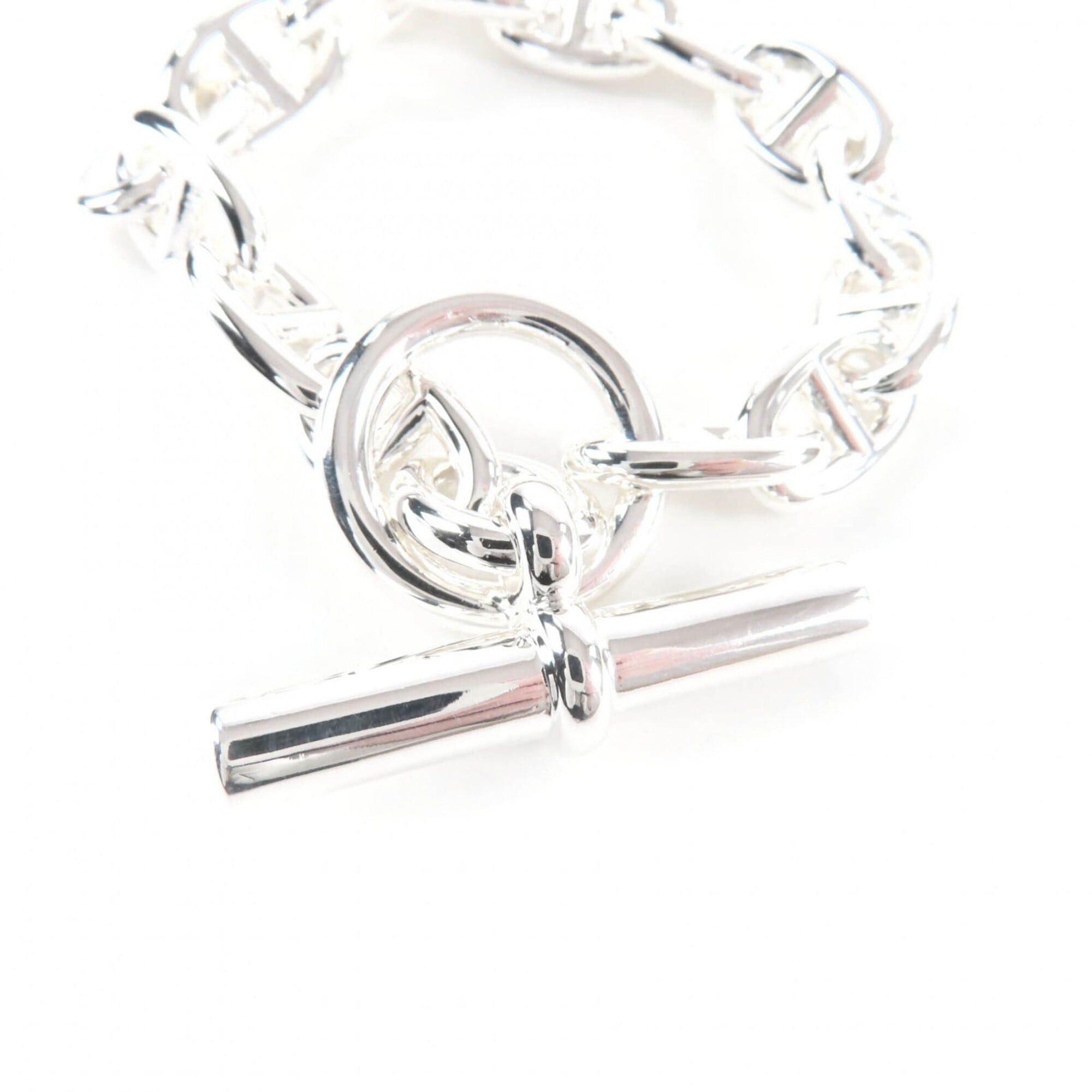 Hermes HERMES Chaine d'Ancre MM AG925 14-link bracelet, silver, made in France, 2024 model, weight 52.0g, women's. Size ONE SIZE - 4 Thumbnail