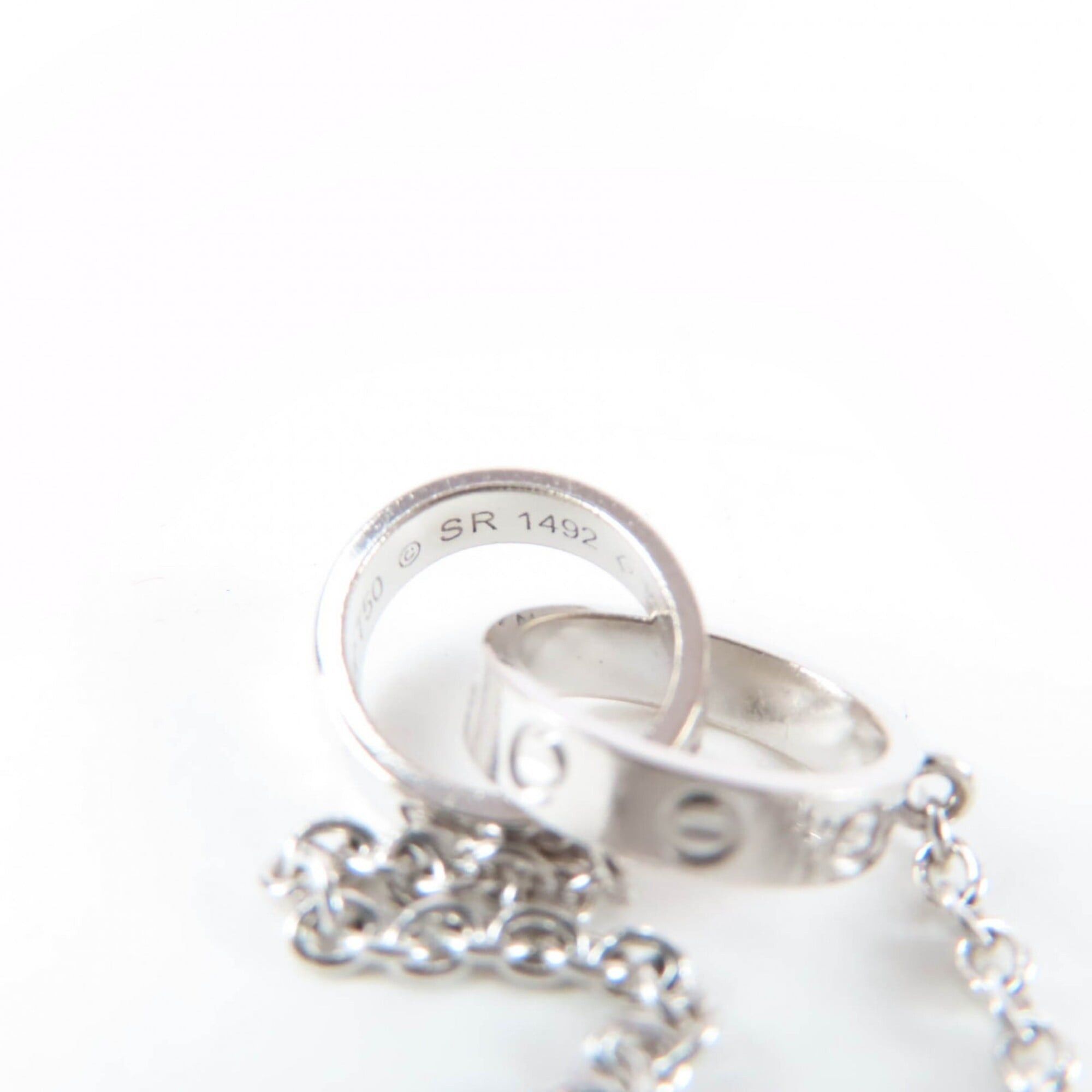 Cartier Cartier SR1492 Baby Love Necklace 750 (WG) Pendant White Gold Weight 7.14g Women's Size ONE SIZE - 8 Thumbnail