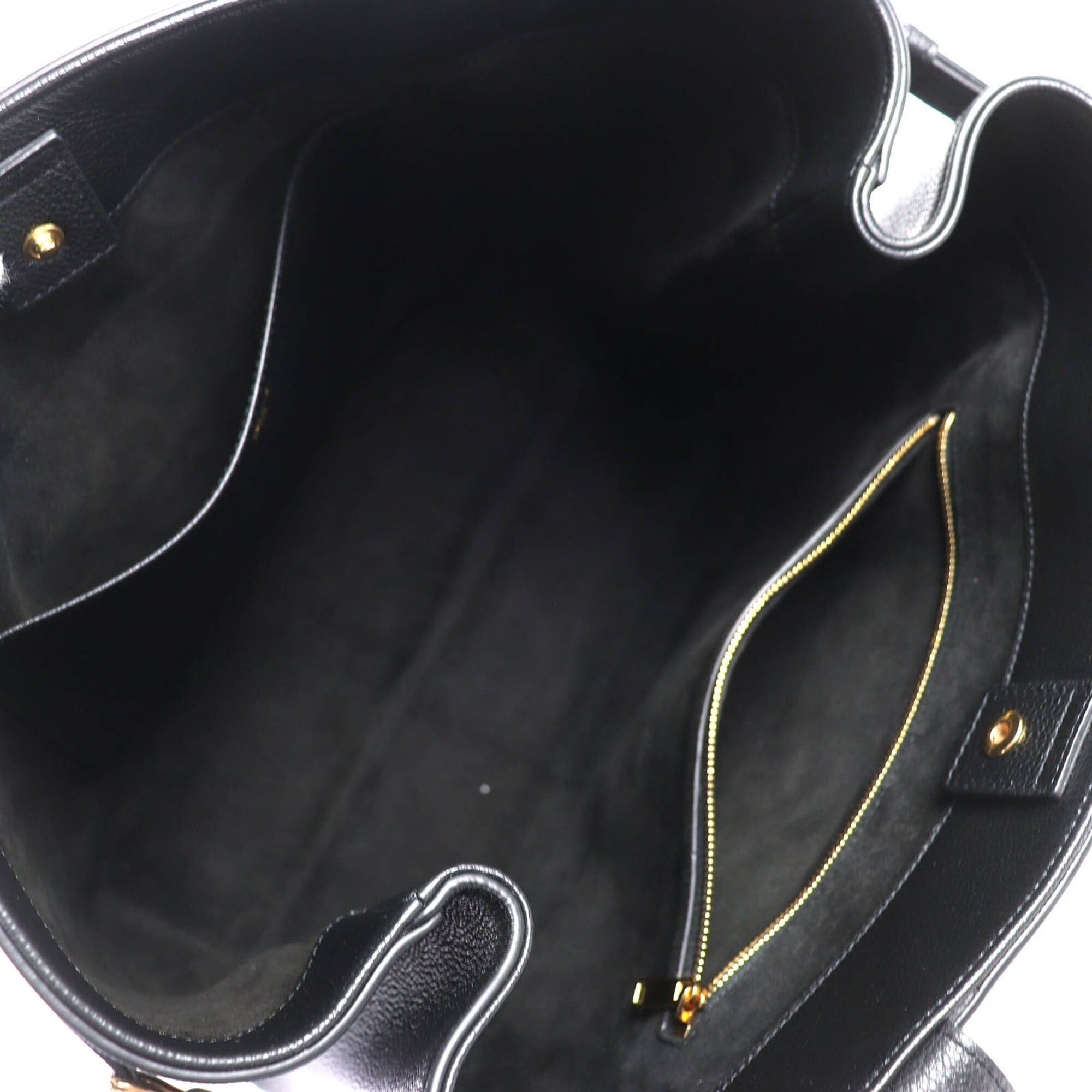 Celine CELINE 11685 Cabas Anais Triomphe Medium Leather Tote Bag (Can be carried on the shoulder) Black, Made in Italy, Women's Size ONE SIZE - 8 Thumbnail