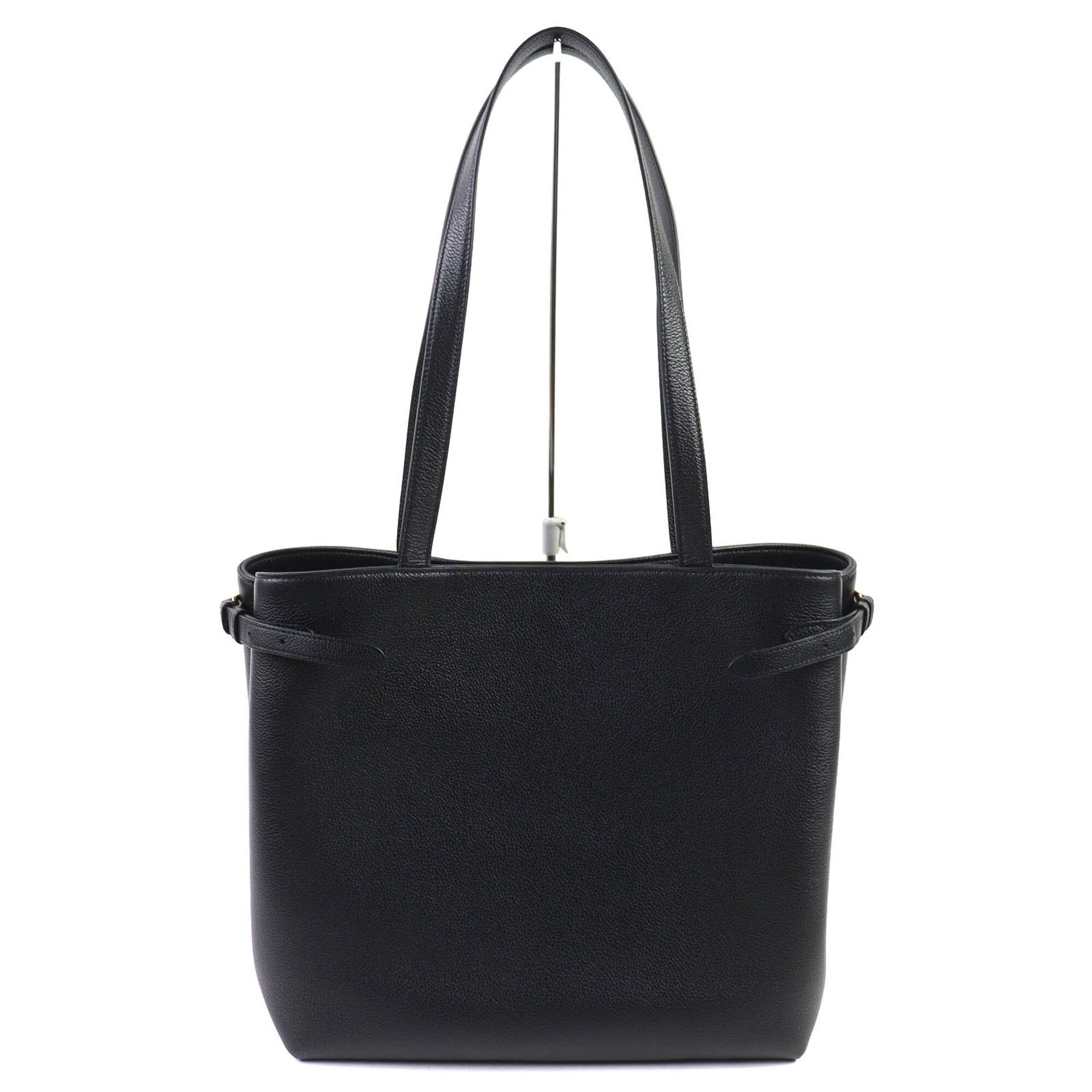 Celine CELINE 11685 Cabas Anais Triomphe Medium Leather Tote Bag (Can be carried on the shoulder) Black, Made in Italy, Women's Size ONE SIZE - 3 Thumbnail