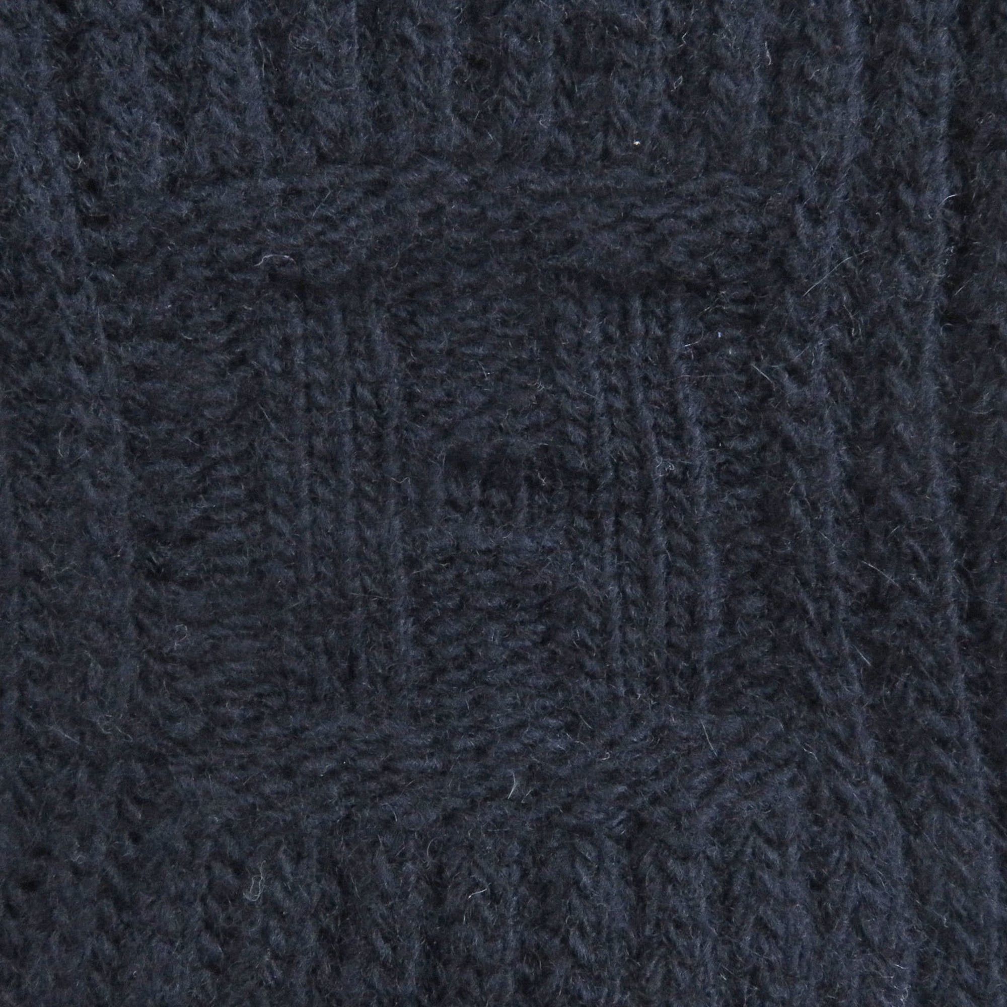 Hermes HERMES wool cashmere H logo City Pocket knit scarf/stole/shawl in navy. Made Italy. Recommended for men. Size ONE SIZE - 6 Thumbnail