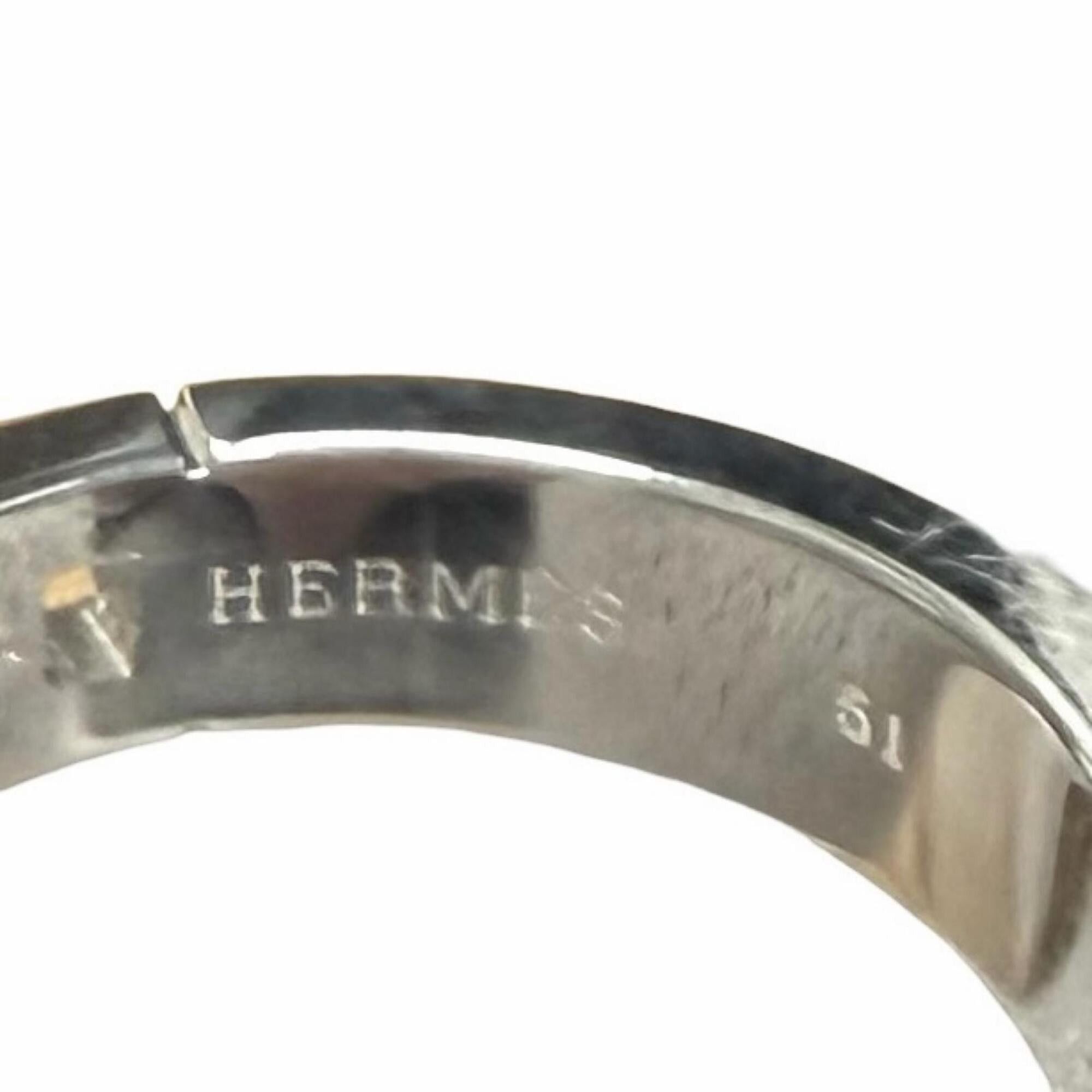 Hermes HERMES Vintage AG925 Hercules Ring, Silver, Size 51, Weight 5.17g, Women's Size ONE SIZE - 7 Thumbnail