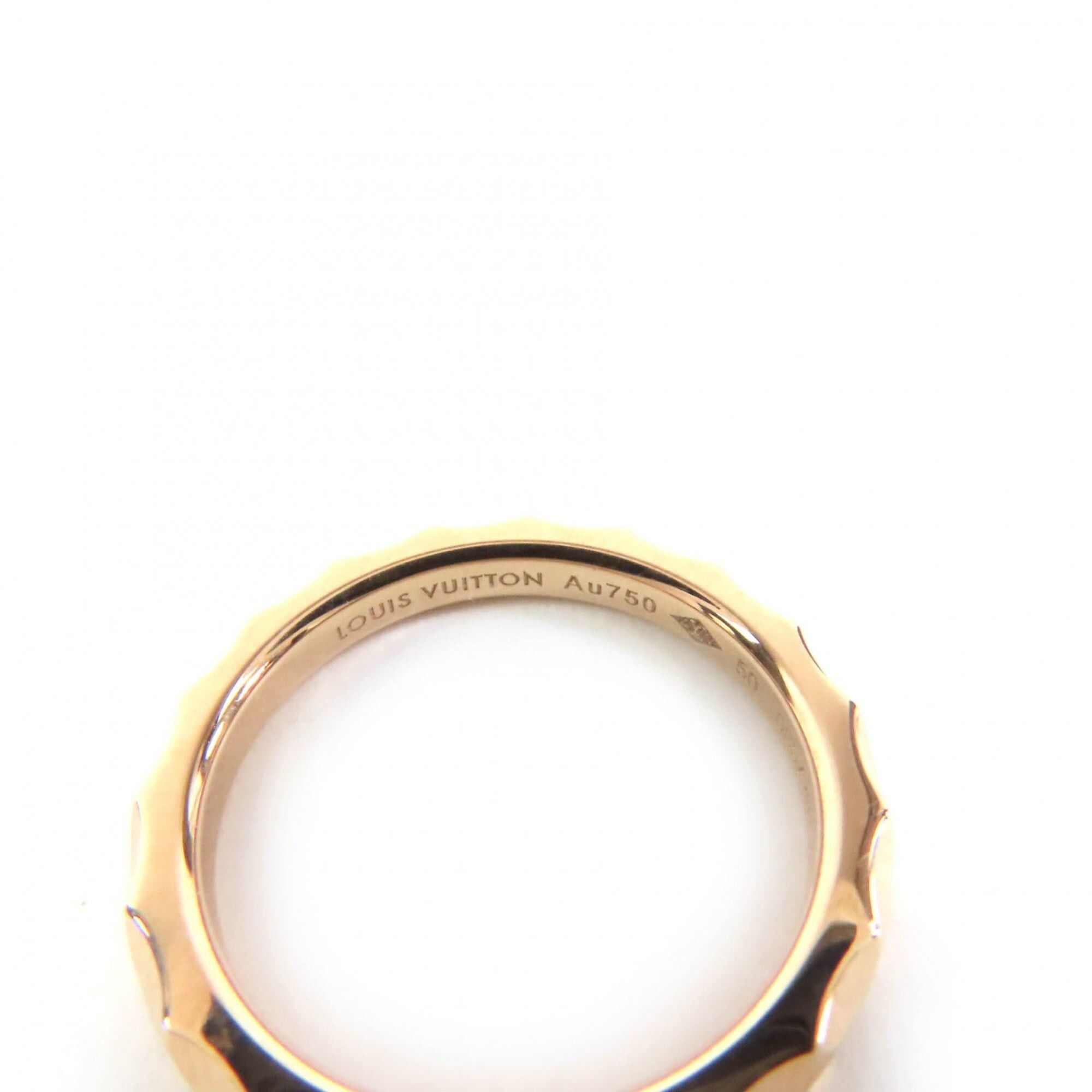 Louis Vuitton LOUIS VUITTON 085729 Alliance Monogram Infini Ring, AU750 18K 750 (PG), Current Model, Pink Gold, Weight 3.65g, Women's. Size ONE SIZE - 6 Thumbnail