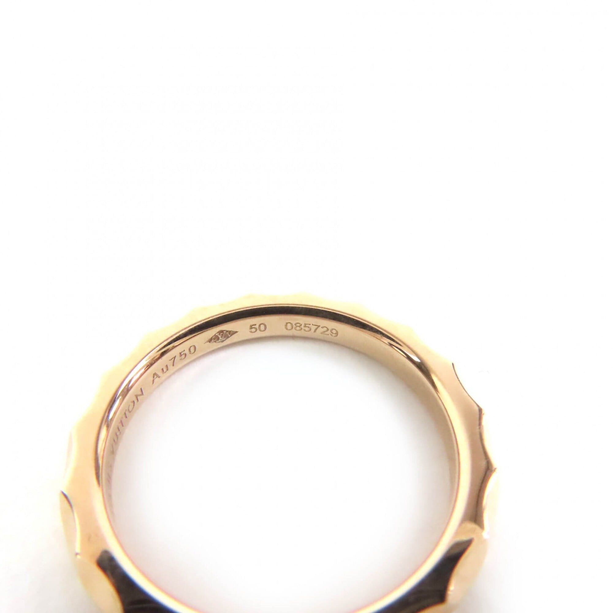 Louis Vuitton LOUIS VUITTON 085729 Alliance Monogram Infini Ring, AU750 18K 750 (PG), Current Model, Pink Gold, Weight 3.65g, Women's. Size ONE SIZE - 7 Thumbnail