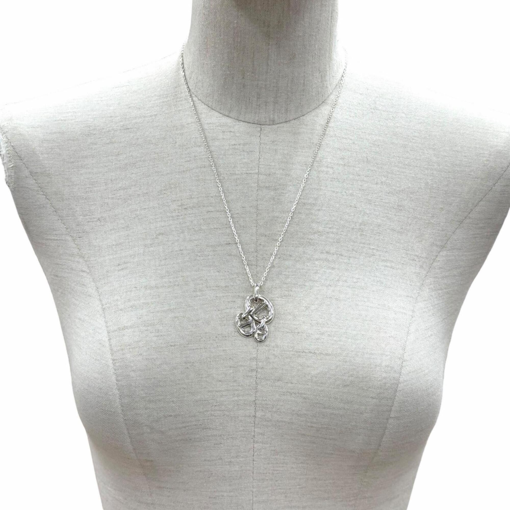 Hermes HERMES Chaine d'Ancre Enchainée PM 925 Necklace Pendant Accessory Silver Made in France Weight 12.5g Women's Size ONE SIZE - 3 Thumbnail