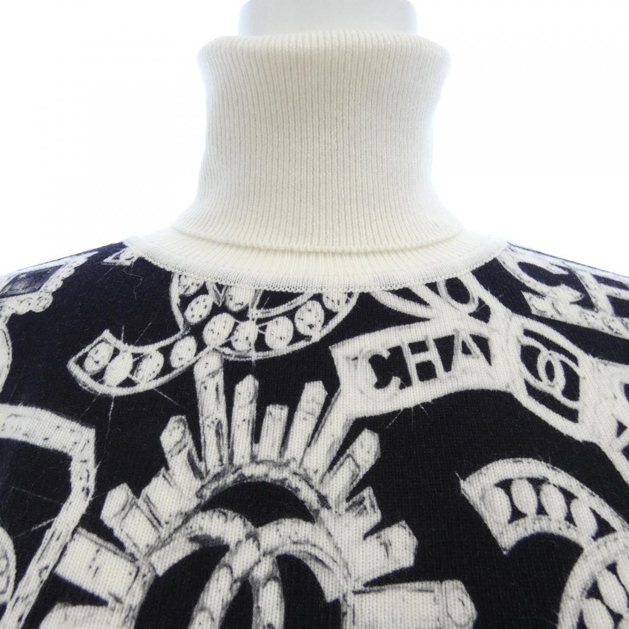 Chanel Chanel Chanel Cashmere Knit Top Textile Tops P74385K10849 DUTY FREE for USA Size ONE SIZE - 6 Thumbnail