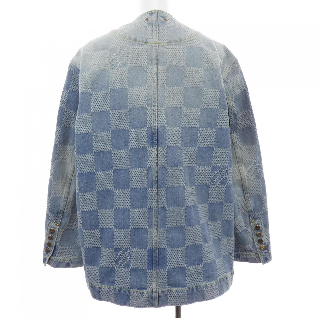 Louis Vuitton Louis Vuitton Louis Vuitton Denim Jacket Textile Outerwear HRA70WGRT DUTY FREE for USA Size ONE SIZE - 2 Thumbnail