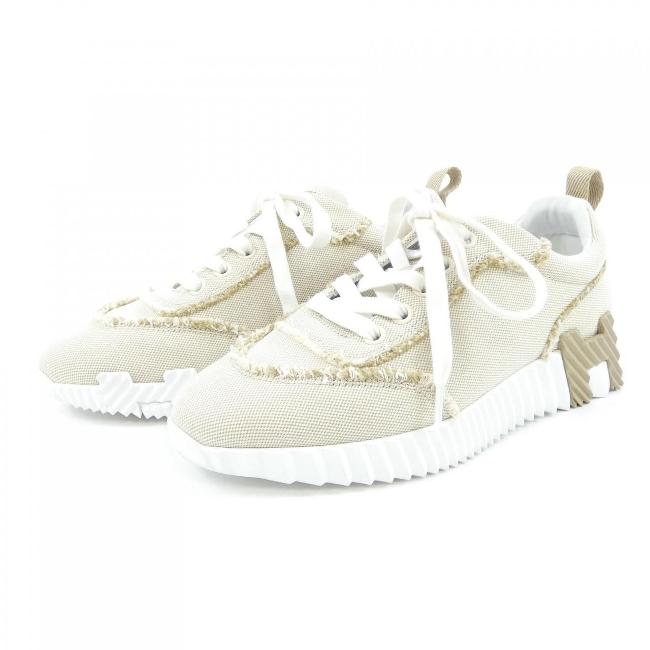 Hermes Hermes Hermes Bouncing H Canvas Sneakers Textile Shoes DUTY FREE for USA Size ONE SIZE - 3 Thumbnail