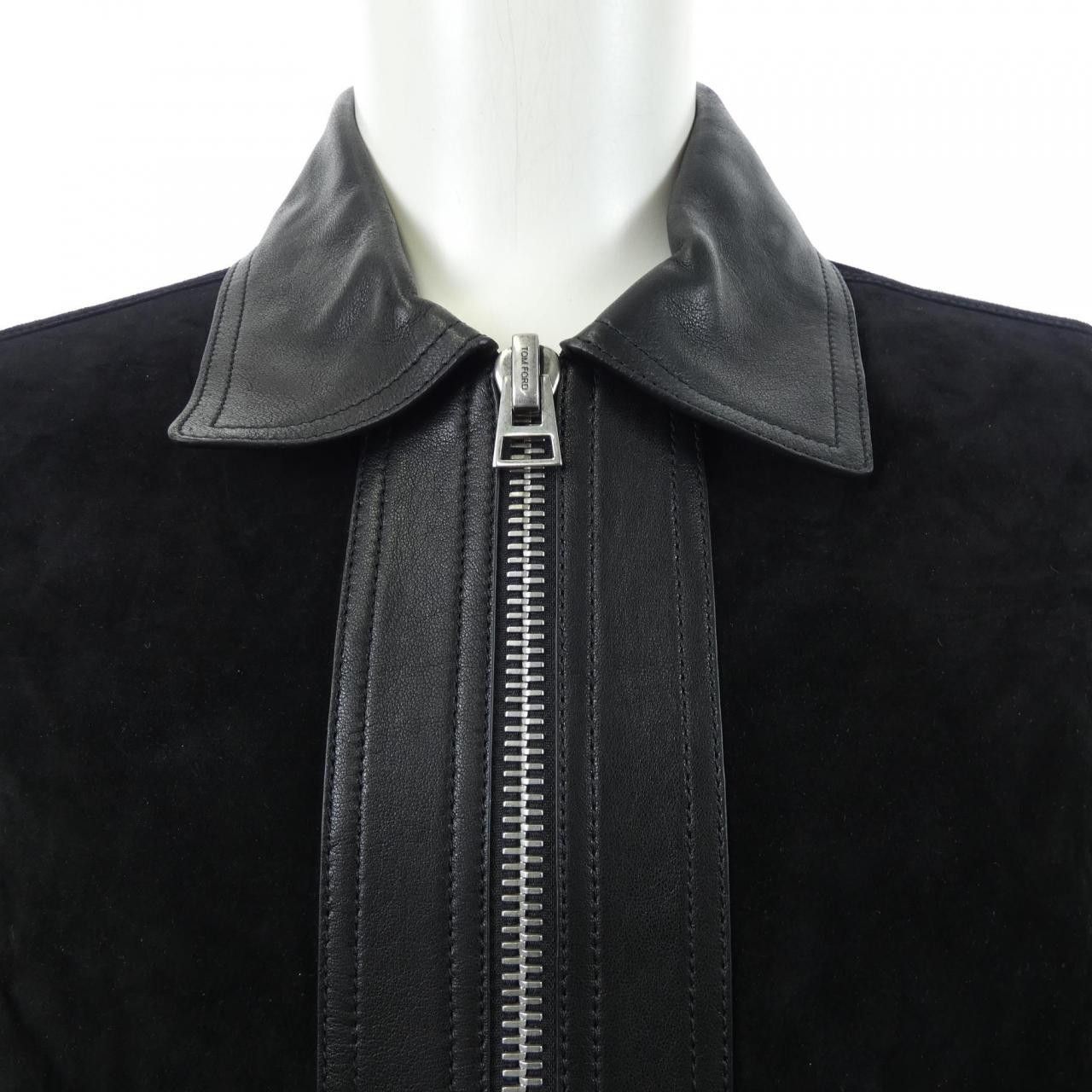 Tom Ford Tom Ford Tom Ford Calf Leather Jacket Leather Outerwear BM417 TFL613 DUTY FREE for USA Size ONE SIZE - 5 Thumbnail