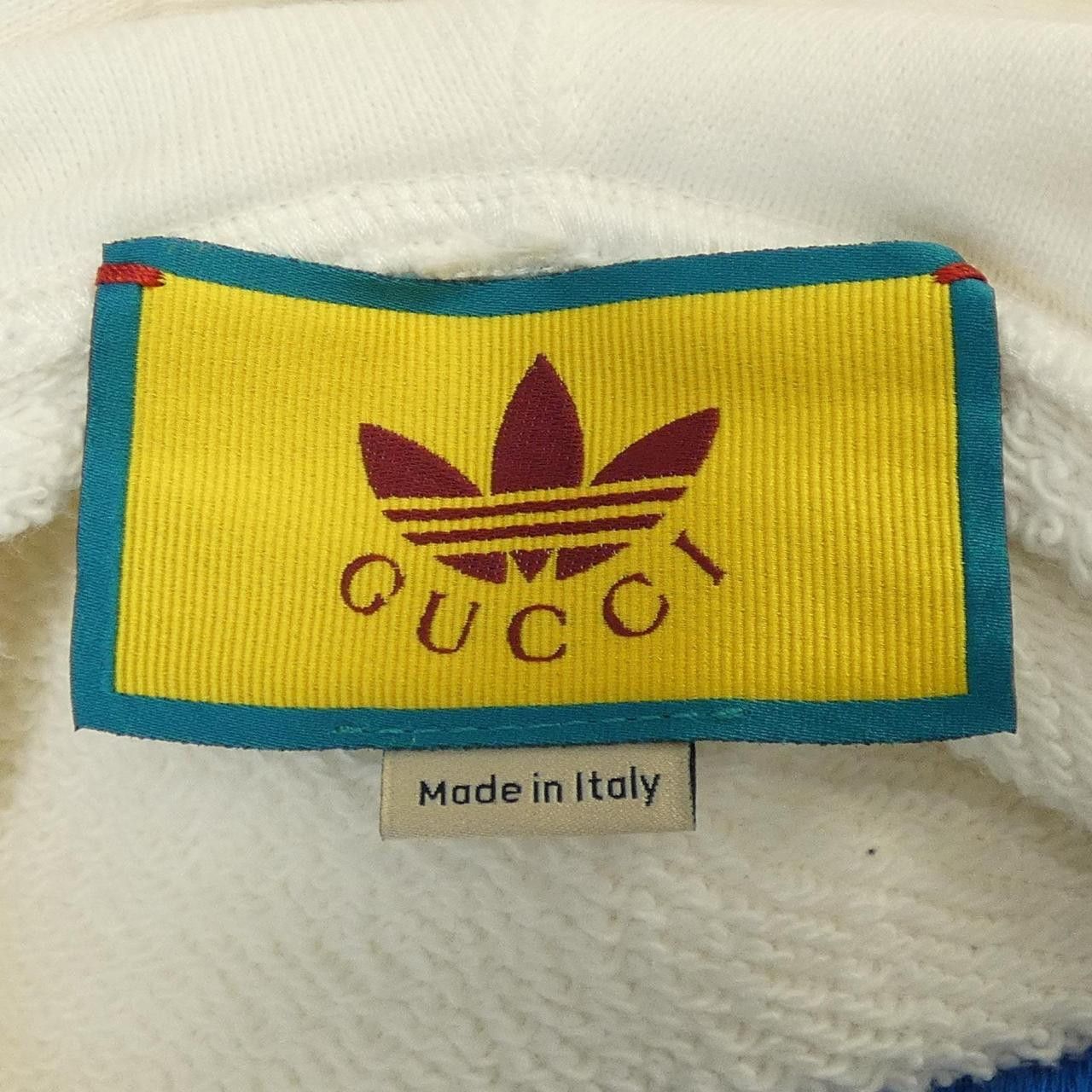 Gucci Gucci Gucci Adidas Trefoil Embroidery Hoodie Textile Sweatshirts & Hoodies 702607XJEDA DUTY FREE for USA Size ONE SIZE - 4 Thumbnail