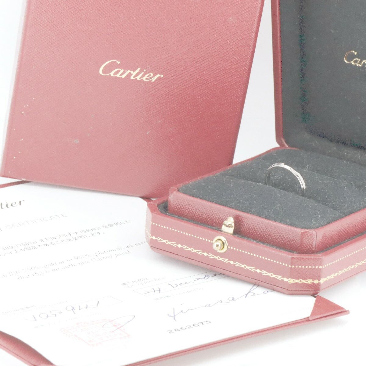 Cartier Cartier Cartier Diamants Legers Pt950 Platinum Ring Size 9 Precious Metal Ring DUTY FREE for USA Size ONE SIZE - 6 Thumbnail