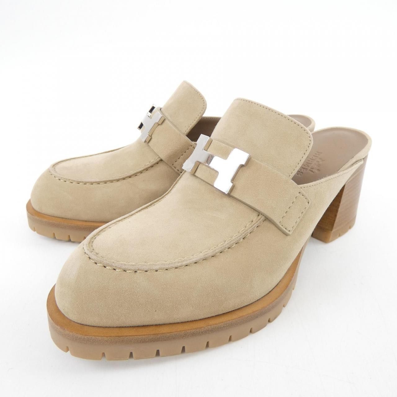 Hermes Hermes Hermes Flore37 Shoes Leather Shoes DUTY FREE for USA Size ONE SIZE - 3 Thumbnail