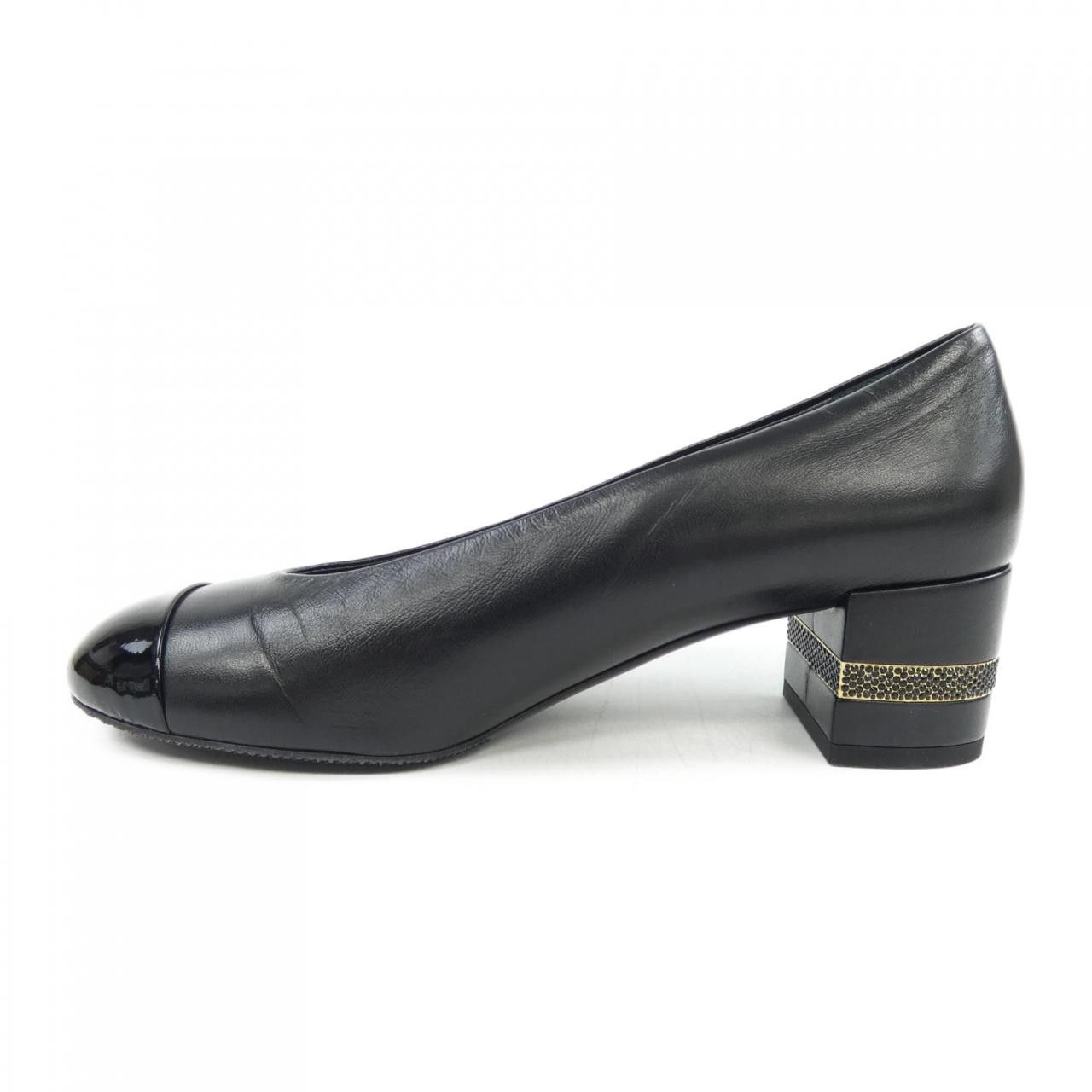 Chanel Chanel Chanel G39399Y56131 Lambskin Patent Calfskin Strass Pumps Leather Shoes G39399Y56131 DUTY FREE for USA Size ONE SIZE - 2 Thumbnail