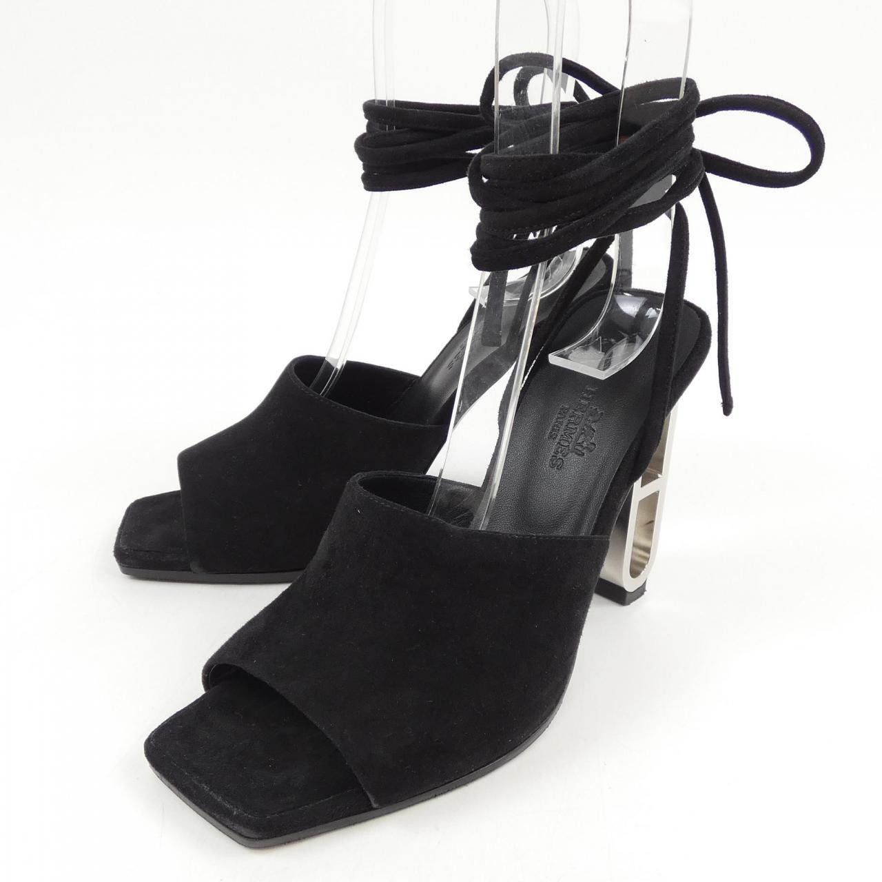 Hermes Hermes Hermes Image Chaine d'Ancre Chevre Velours Sandals Leather Shoes DUTY FREE for USA Size ONE SIZE - 3 Thumbnail