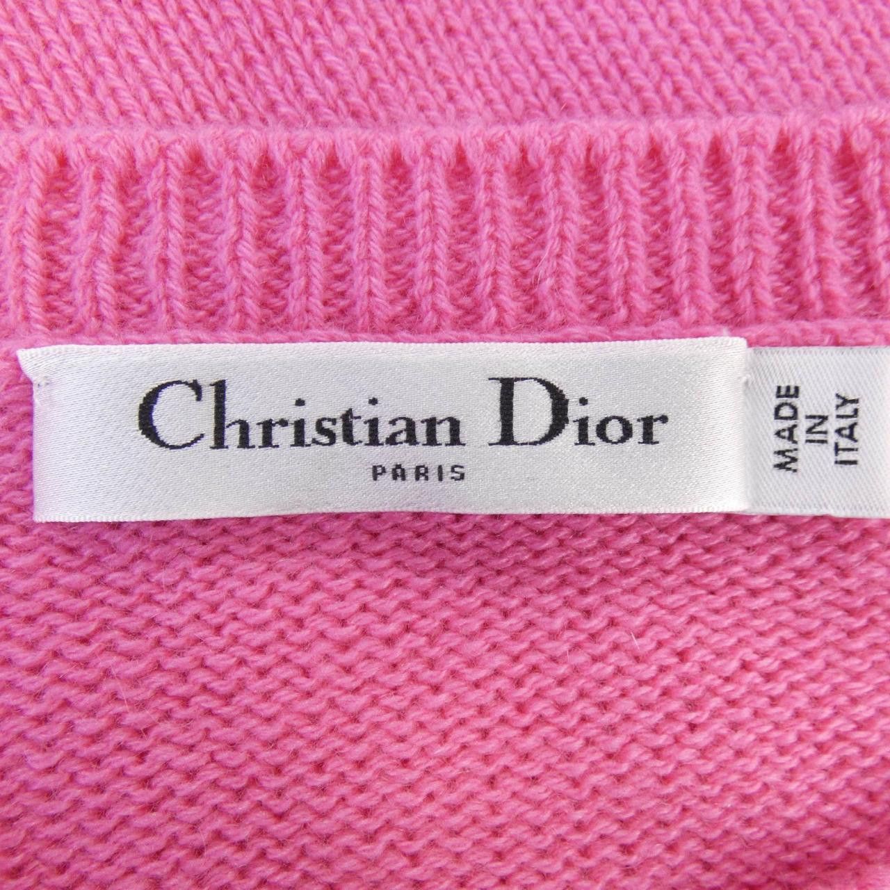 Dior Dior Christian Dior CHRISTIAN DIOR Signature Cashmere Knit Textile Tops 244S98AM054 DUTY FREE for USA Size ONE SIZE - 4 Thumbnail