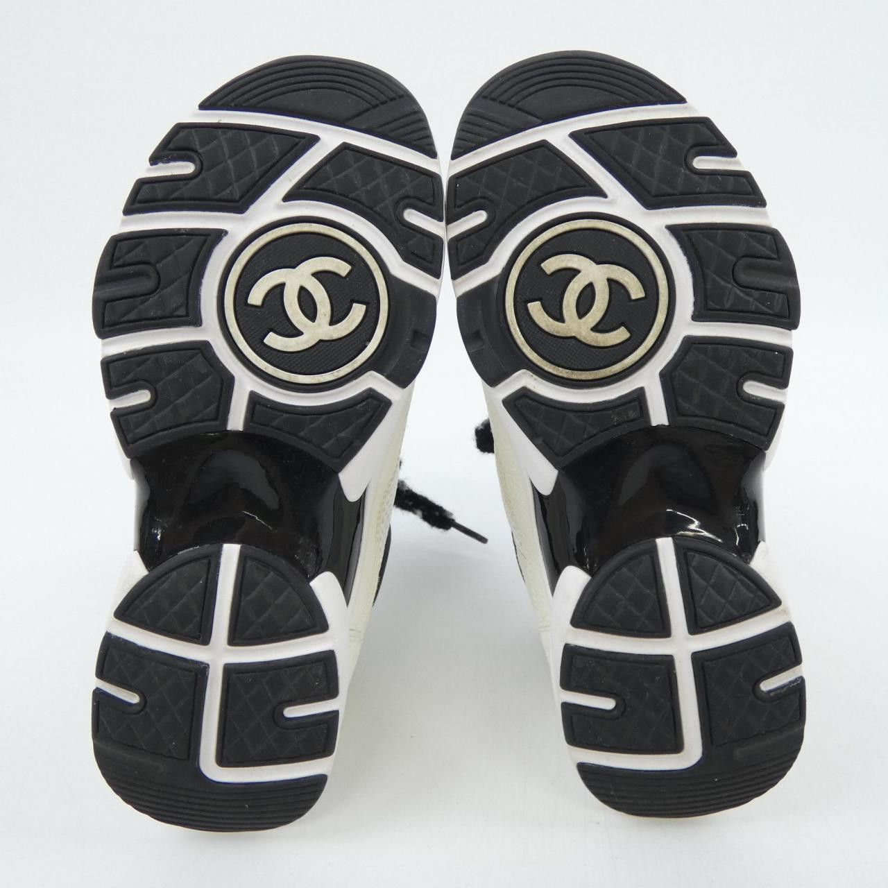 Chanel Chanel Chanel G38299Y55720 Mesh Suede Calfskin Grain Calfskin Sneakers Textile Shoes G38299Y55720 DUTY FREE for USA Size ONE SIZE - 4 Thumbnail
