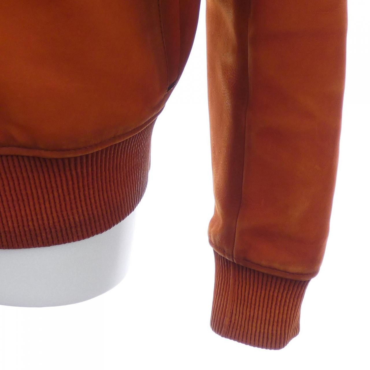 Berluti Berluti Berluti R20LBL100 KAJD Calf Leather Jacket Leather Outerwear R20LBL100 DUTY FREE for USA Size ONE SIZE - 6 Thumbnail