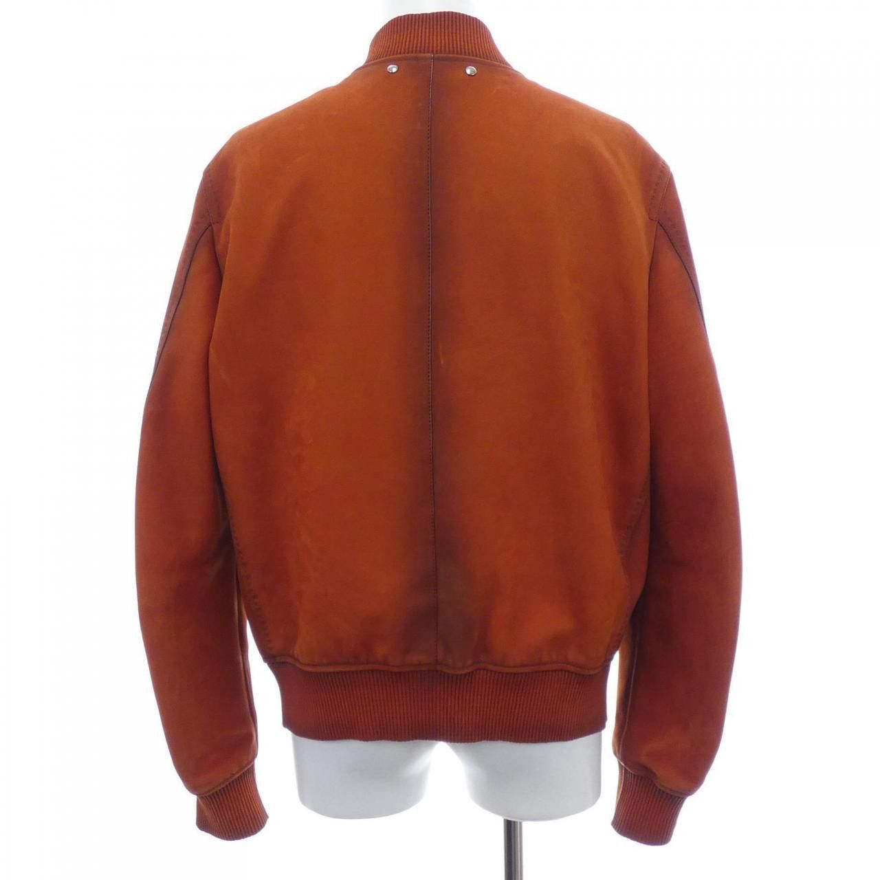 Berluti Berluti Berluti R20LBL100 KAJD Calf Leather Jacket Leather Outerwear R20LBL100 DUTY FREE for USA Size ONE SIZE - 2 Thumbnail