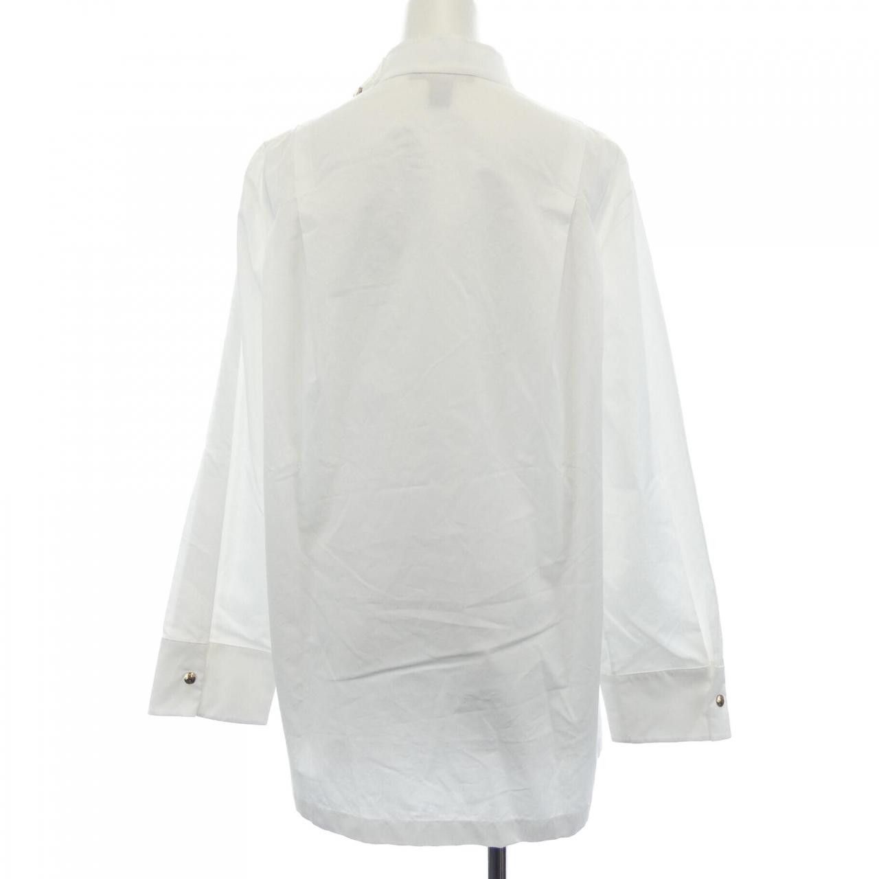 Louis Vuitton Louis Vuitton Louis Vuitton Pleated Shoulder Cotton Poplin Shirt Textile Tops FOTP97RK2 DUTY FREE for USA Size ONE SIZE - 2 Thumbnail