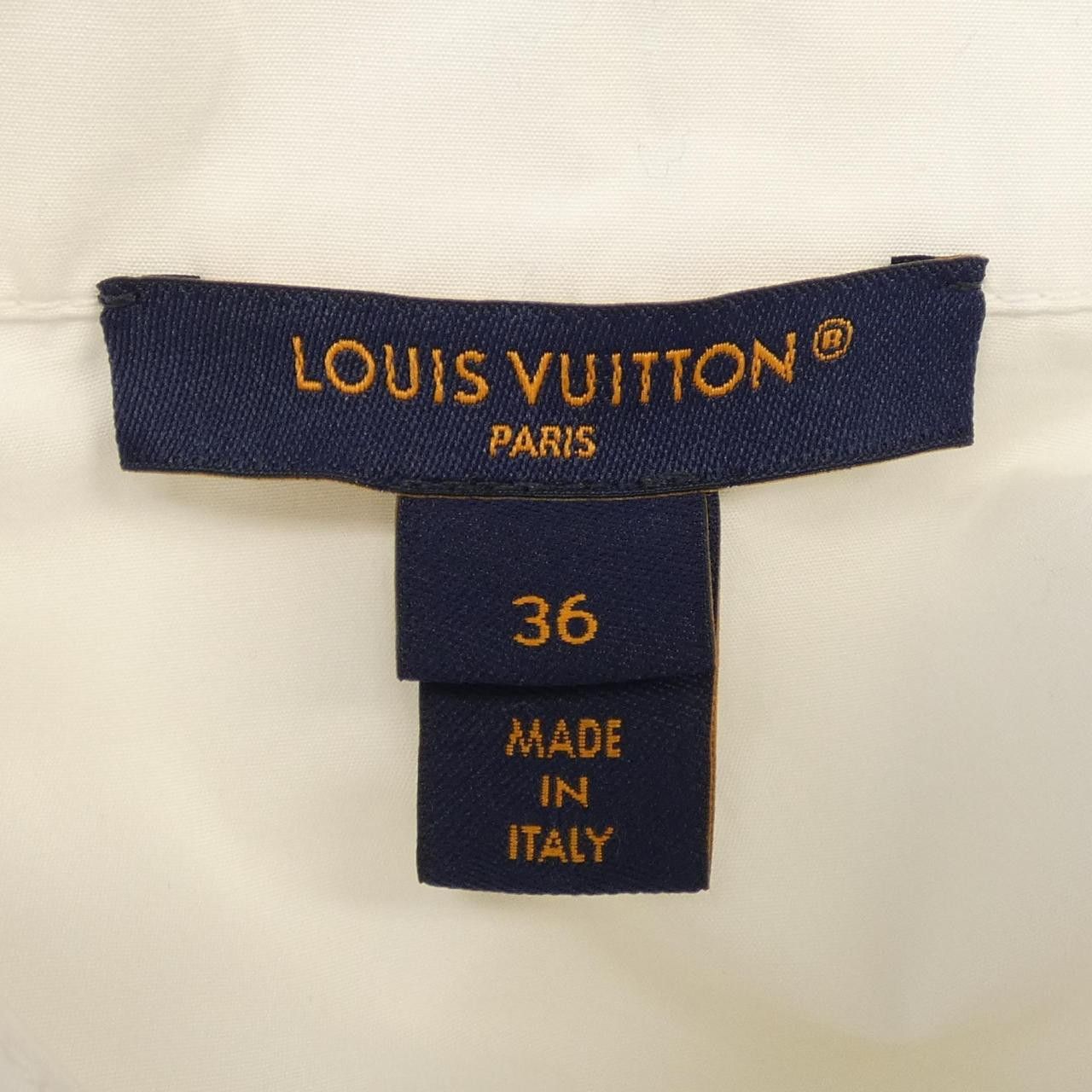 Louis Vuitton Louis Vuitton Louis Vuitton Pleated Shoulder Cotton Poplin Shirt Textile Tops FOTP97RK2 DUTY FREE for USA Size ONE SIZE - 4 Thumbnail