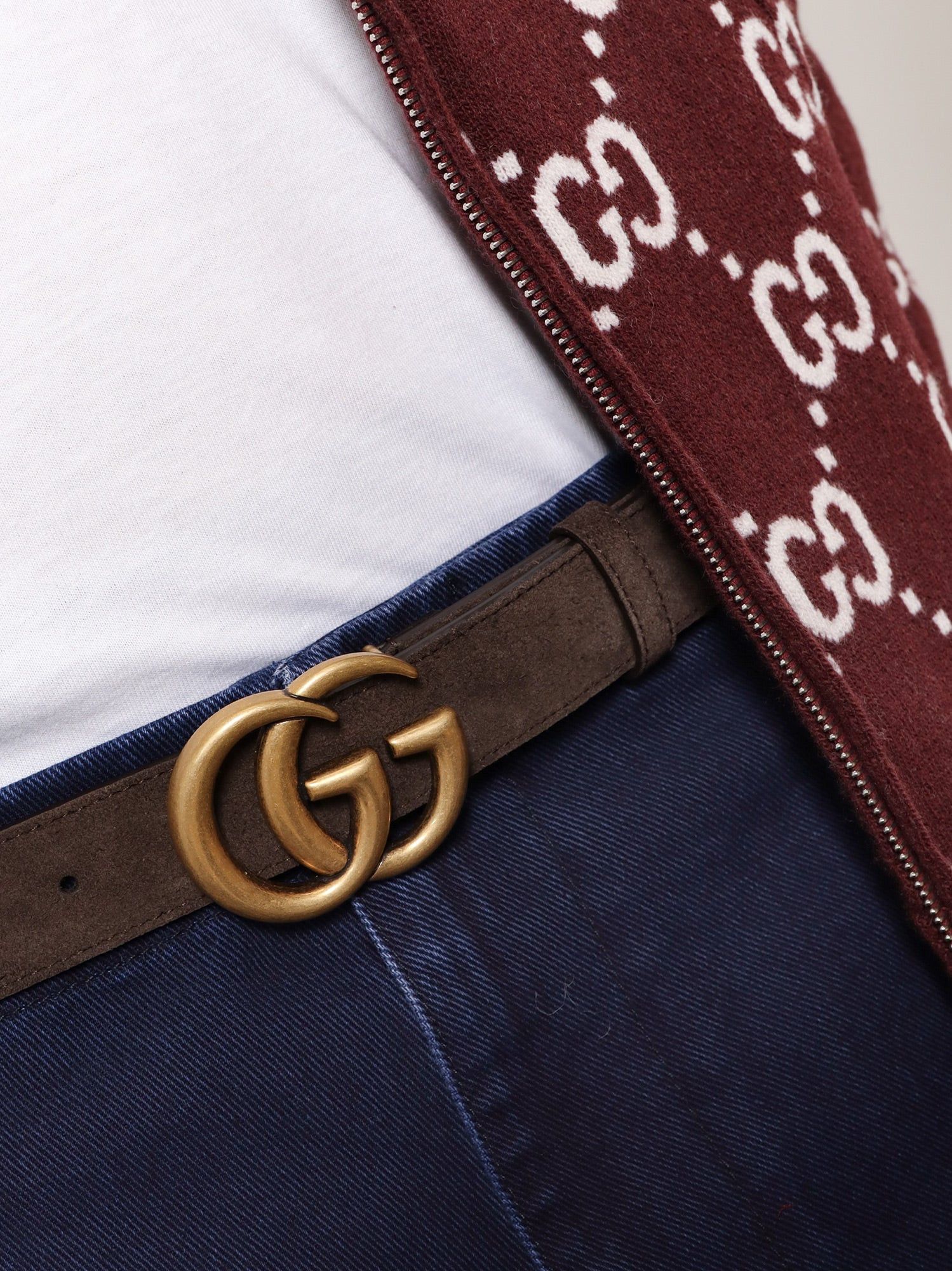 Gucci Suede Belt Size ONE SIZE - 4 Thumbnail