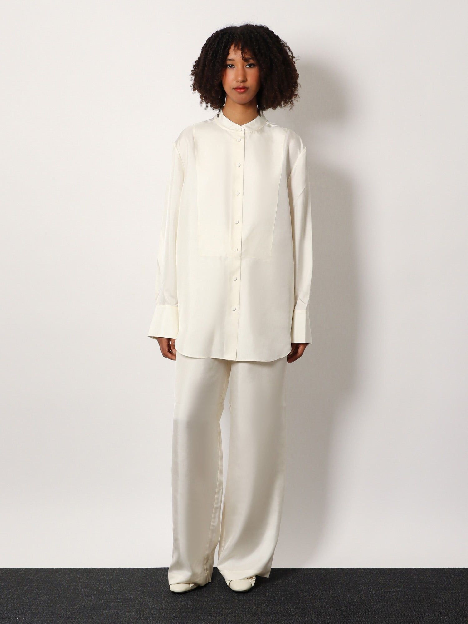 Rohe Tuxedo Silk Shirt Size XS / US 0-2 / IT 36-38 - 2 Thumbnail