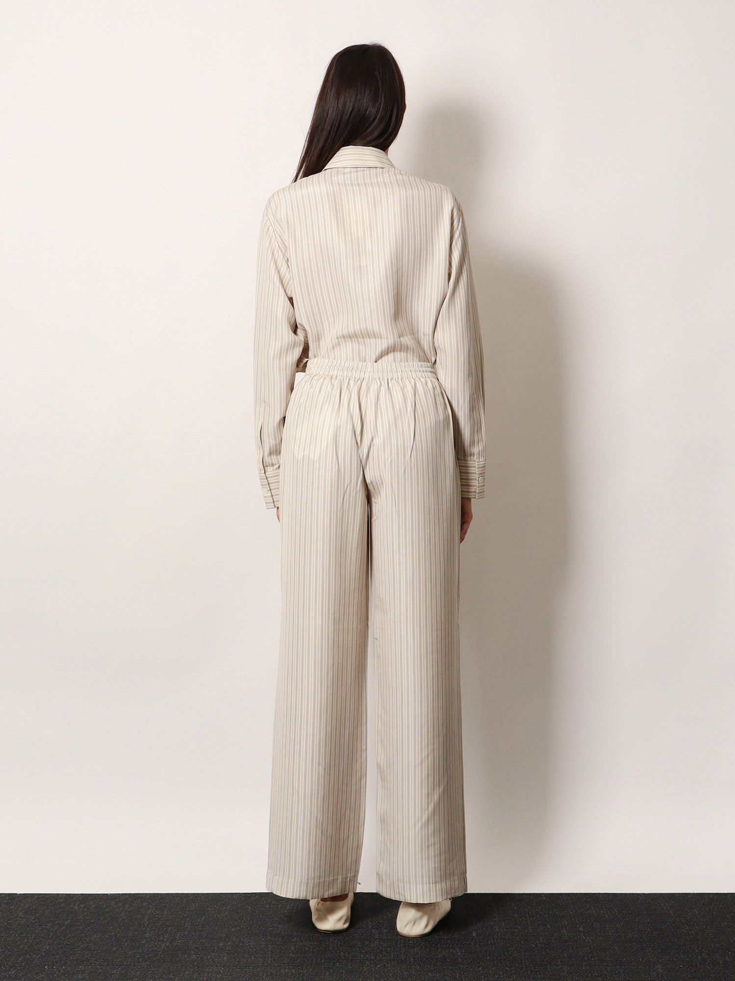 Rohe Silk Striped Trousers Size 27" / US 4 / IT 40 - 2 Thumbnail