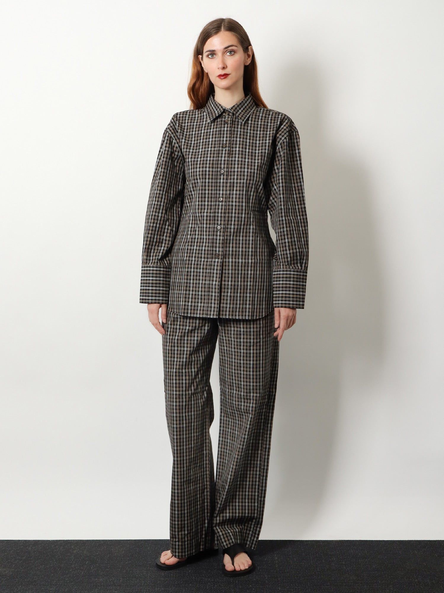 Rohe Cotton Shirt With Check Pattern Size XS / US 0-2 / IT 36-38 - 2 Thumbnail