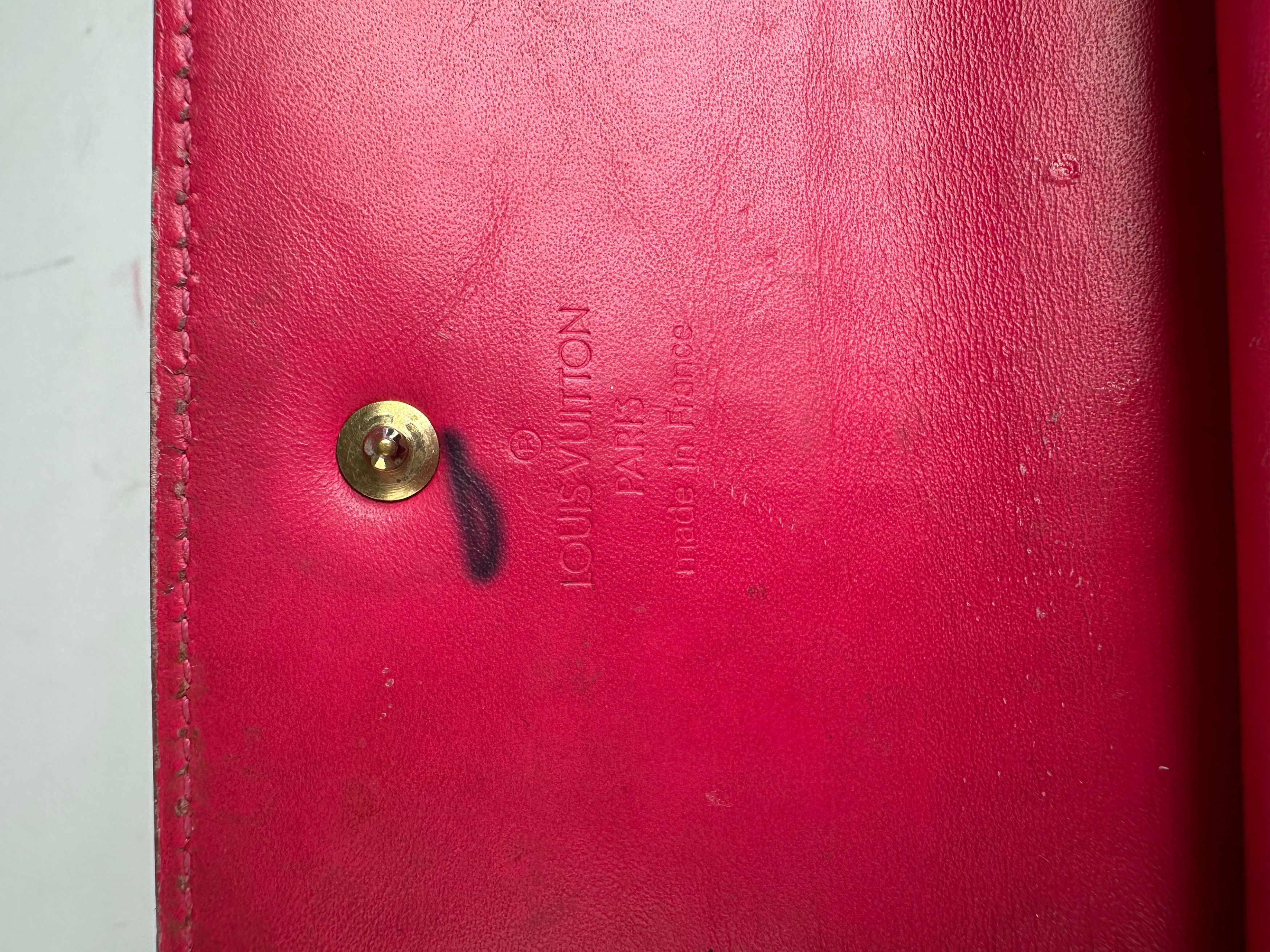 Louis Vuitton Vintage Vernis Monogram Sarah Long Wallet Pomme d'Amour Size ONE SIZE - 6 Thumbnail