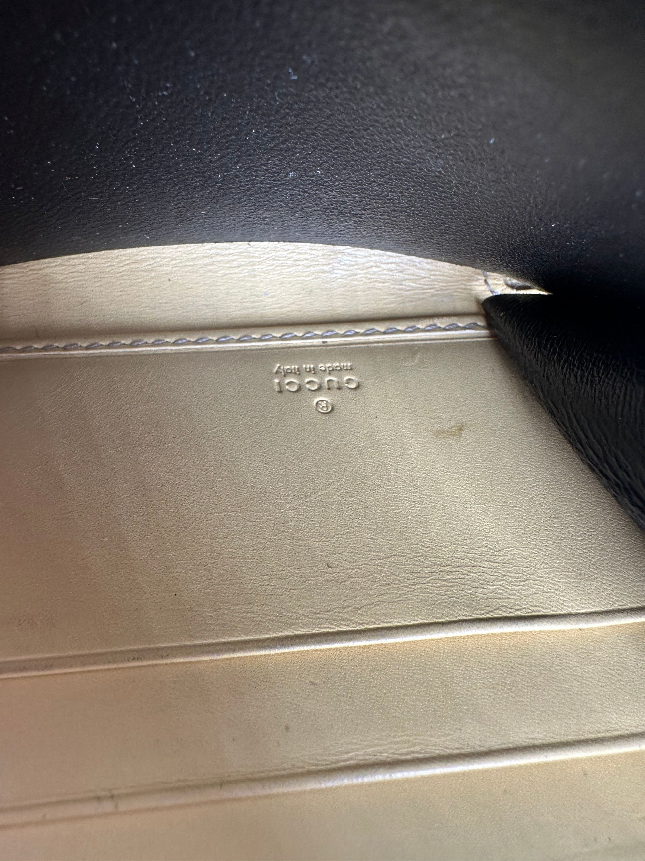 Gucci Vintage ssima Leather Zip Around Long Wallet Black Size ONE SIZE - 6 Thumbnail