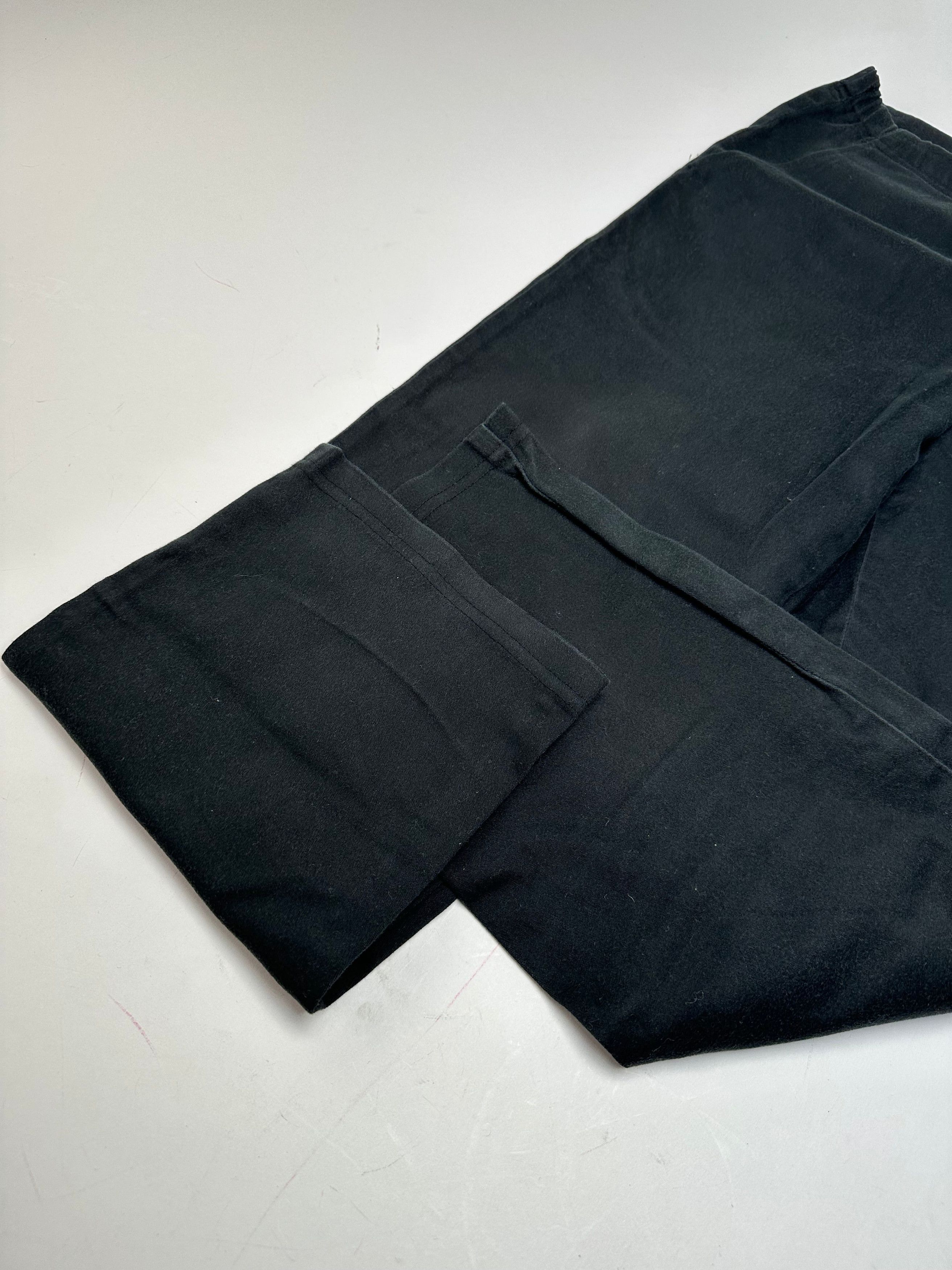 Issey Miyake Vintage Wool Straight Leg Trousers Black M Size 30" / US 8 / IT 44 - 2 Thumbnail